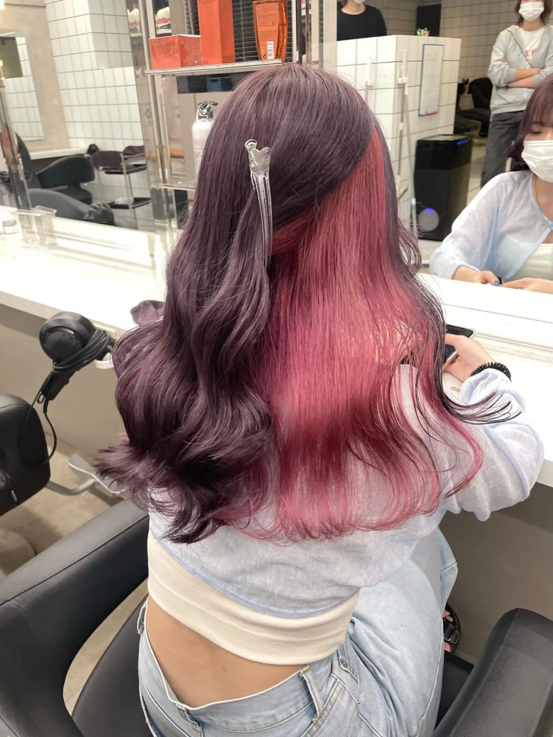 ロング カラー *モデル募集🤍横浜 透明感カラー🫧のヘアスタイル