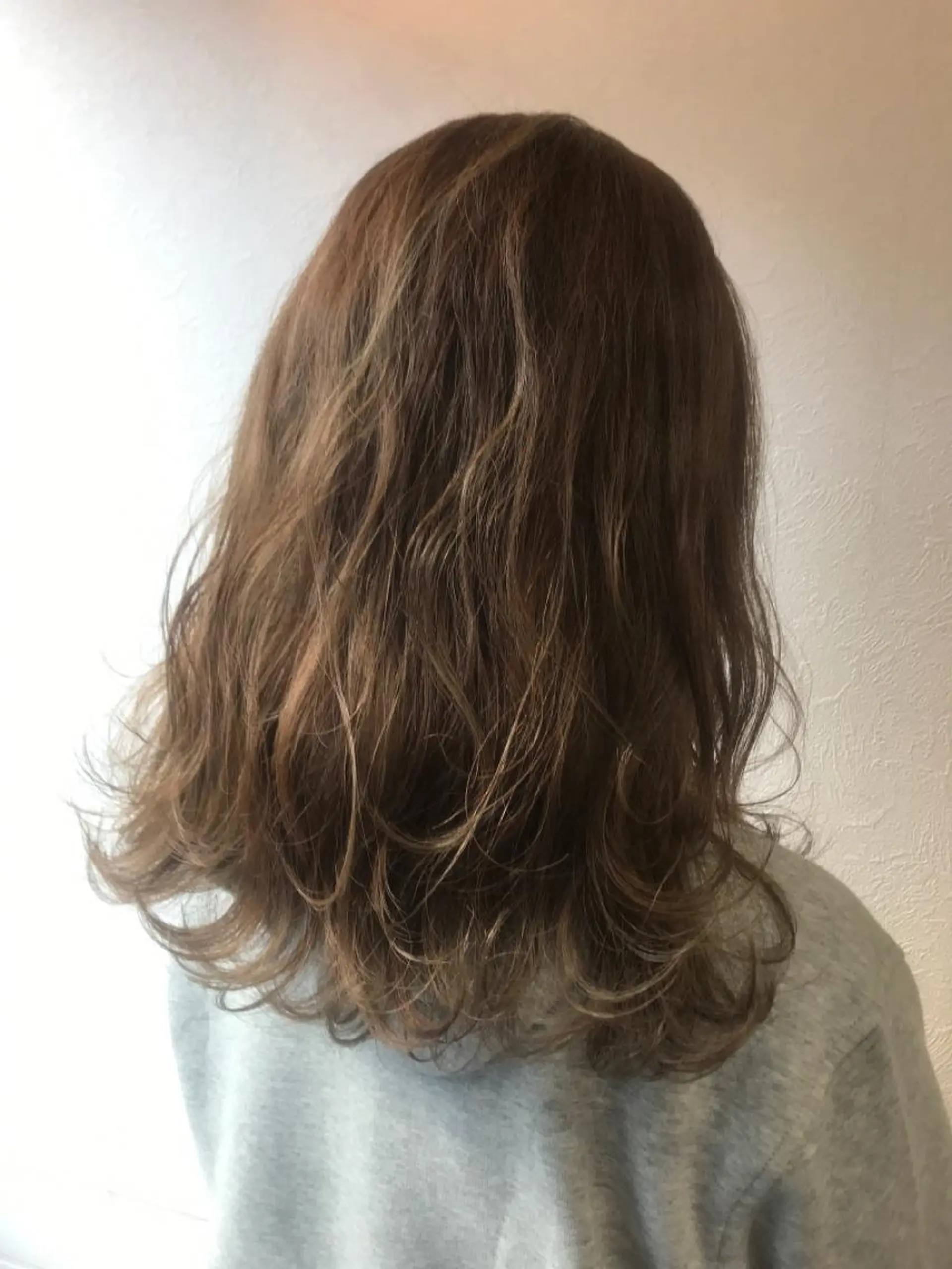 セミロング カラー カット ヘアカラー パーマ 柴田 祐輔のヘアスタイル