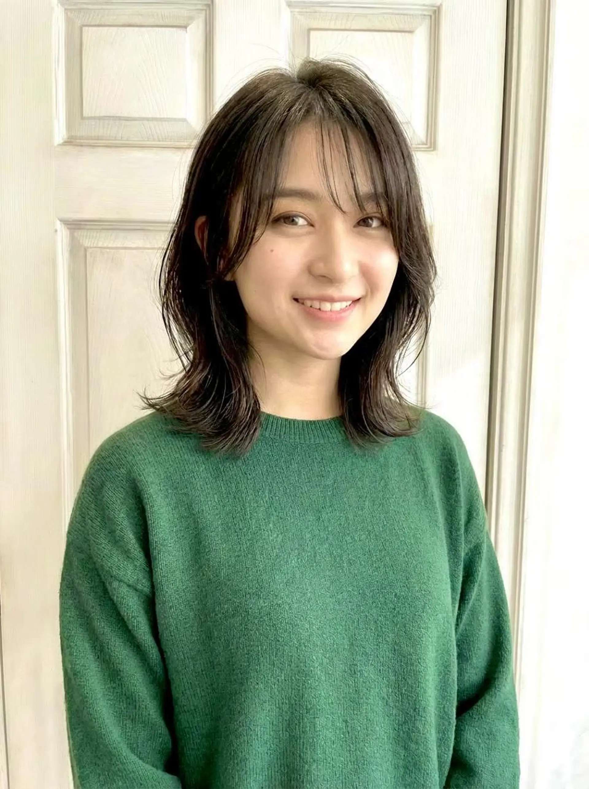 ミディアム ボブ くびれヘア 顔周りカット 髪質改善 韓国風ヘア Aroma hair 🌙tanakaのヘアスタイル