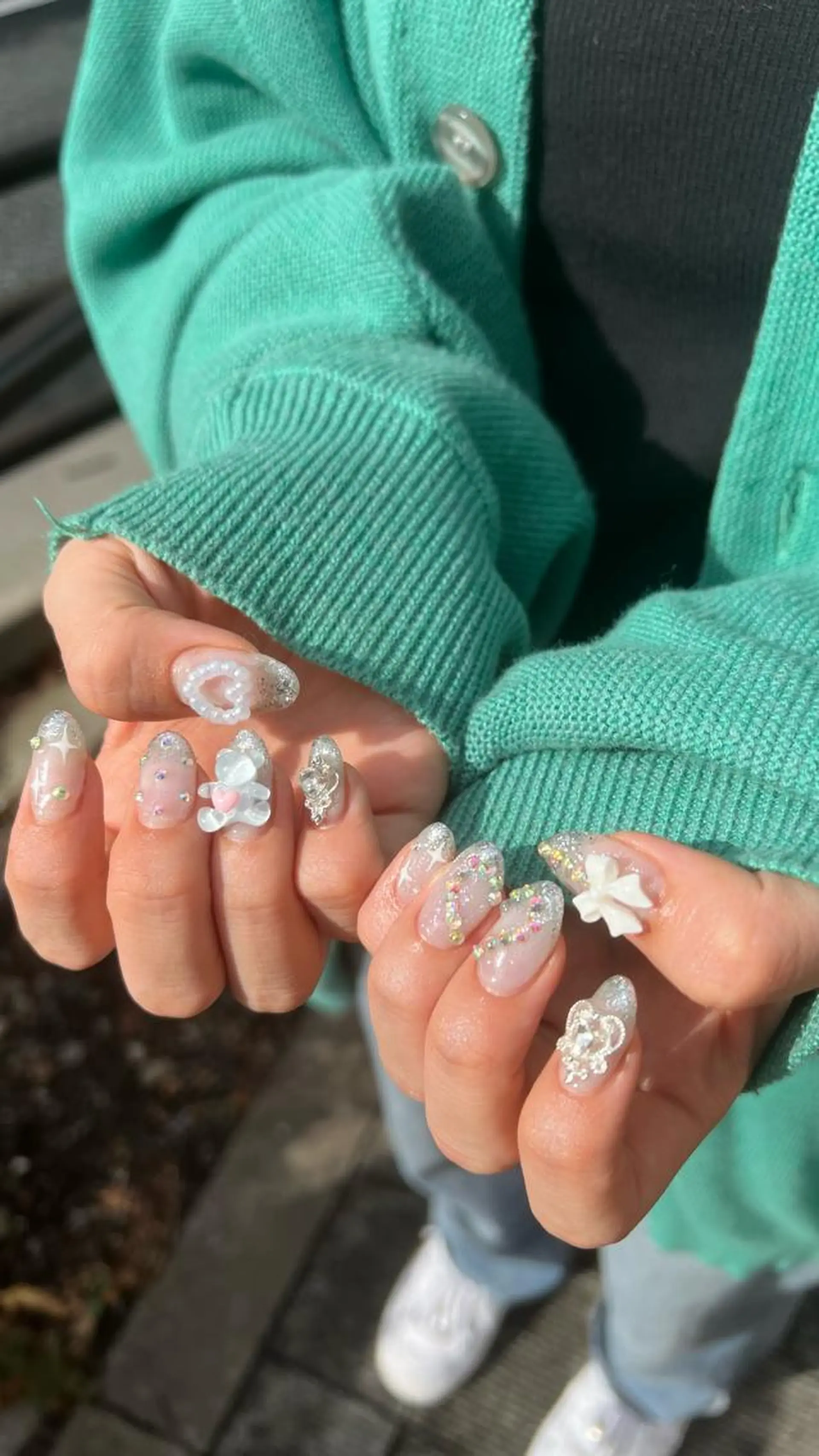 ネイル ハンドネイル 韓国🩶Y2Kネイル 💫くれはのネイルデザイン