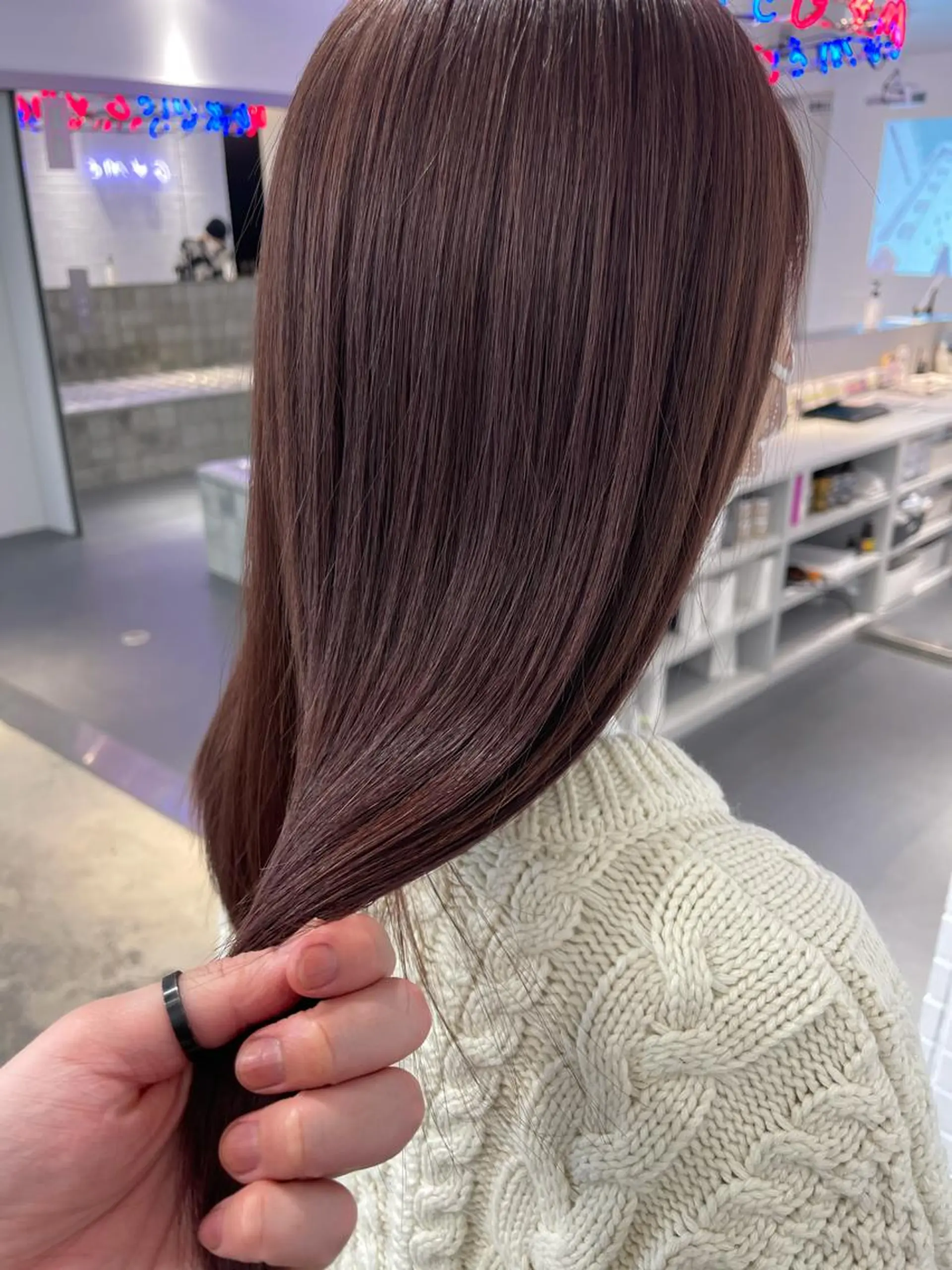 セミロング カラー トリートメント ヘアカラー トリートメント 🌈game🌈 下北沢店のヘアスタイル