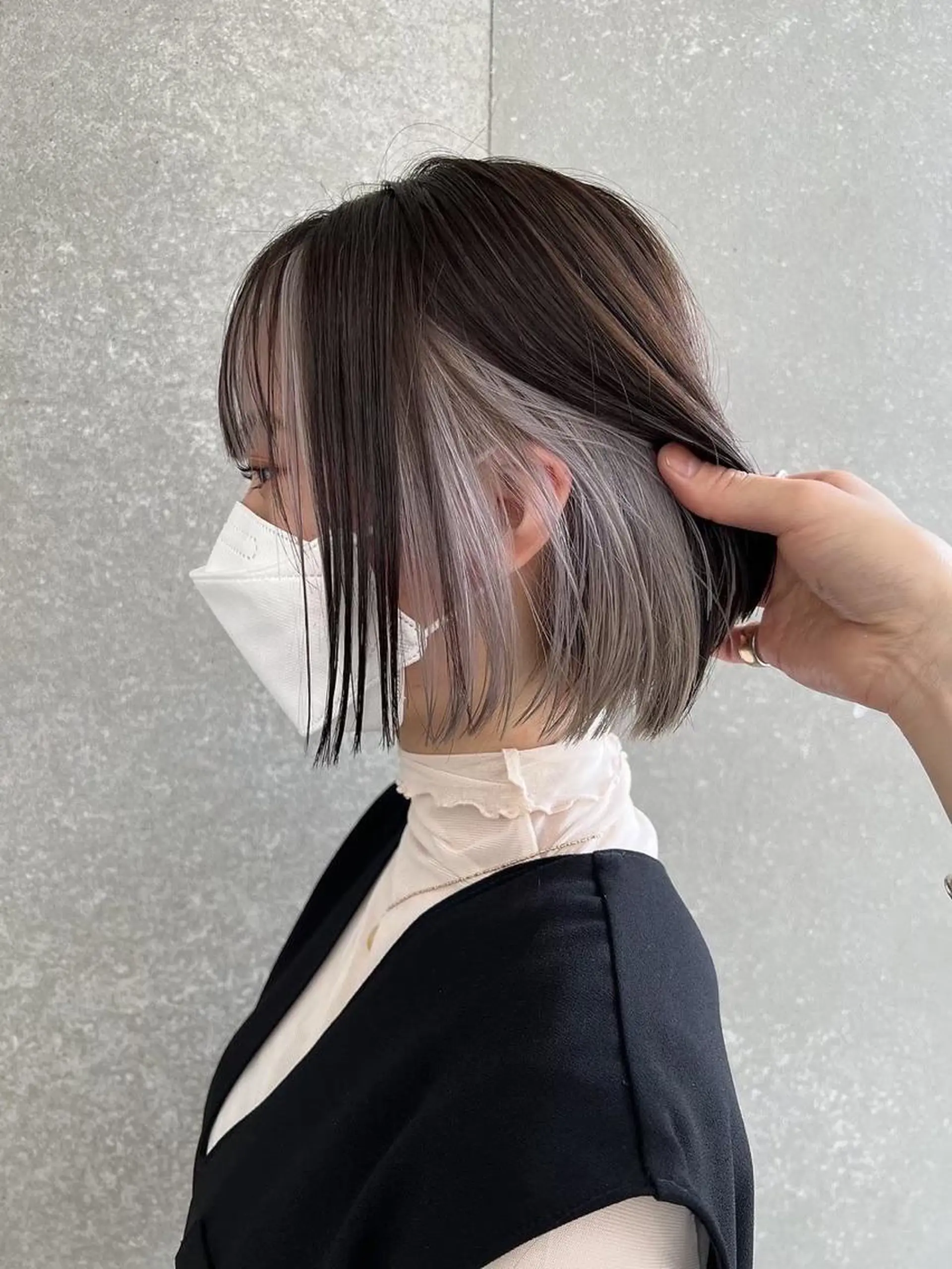 ミディアム ヘアカラー トリートメント ハイトーン/ 髪質改善/垣尾颯大のヘアスタイル