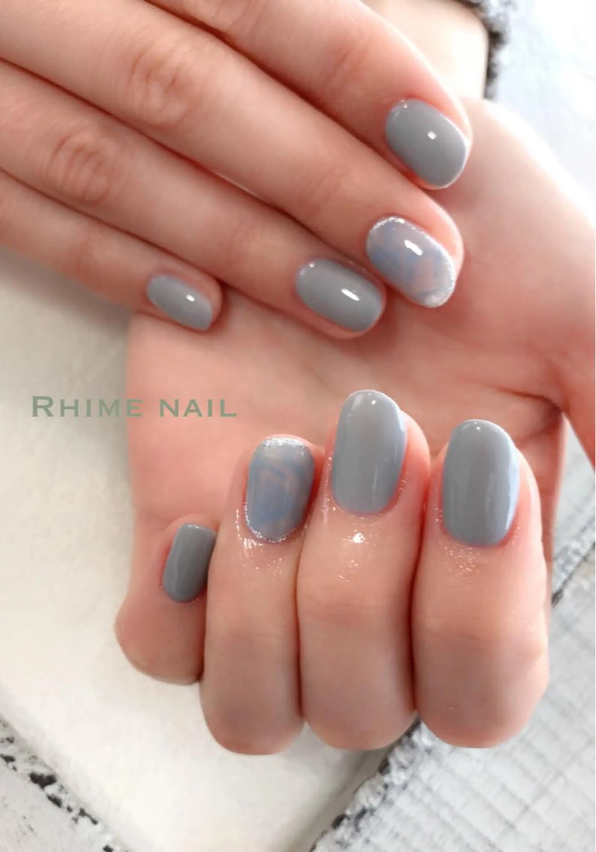 ネイル アートネイル ボルドー 入学式 ジェルネイル 卒業式 Rhime nail所属・Rhime nail ライムネイルのネイルデザイン