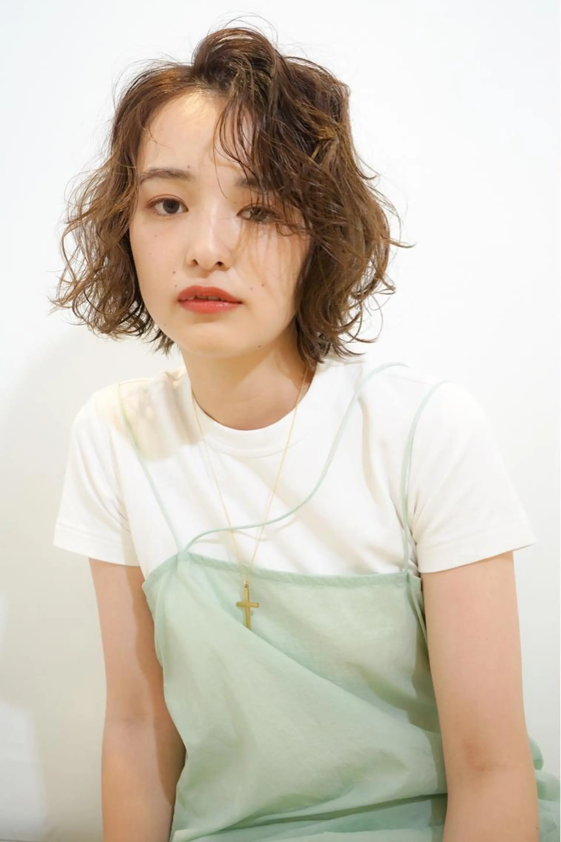 ショート カット ヘアカラー パーマ Neolive caffのヘアスタイル