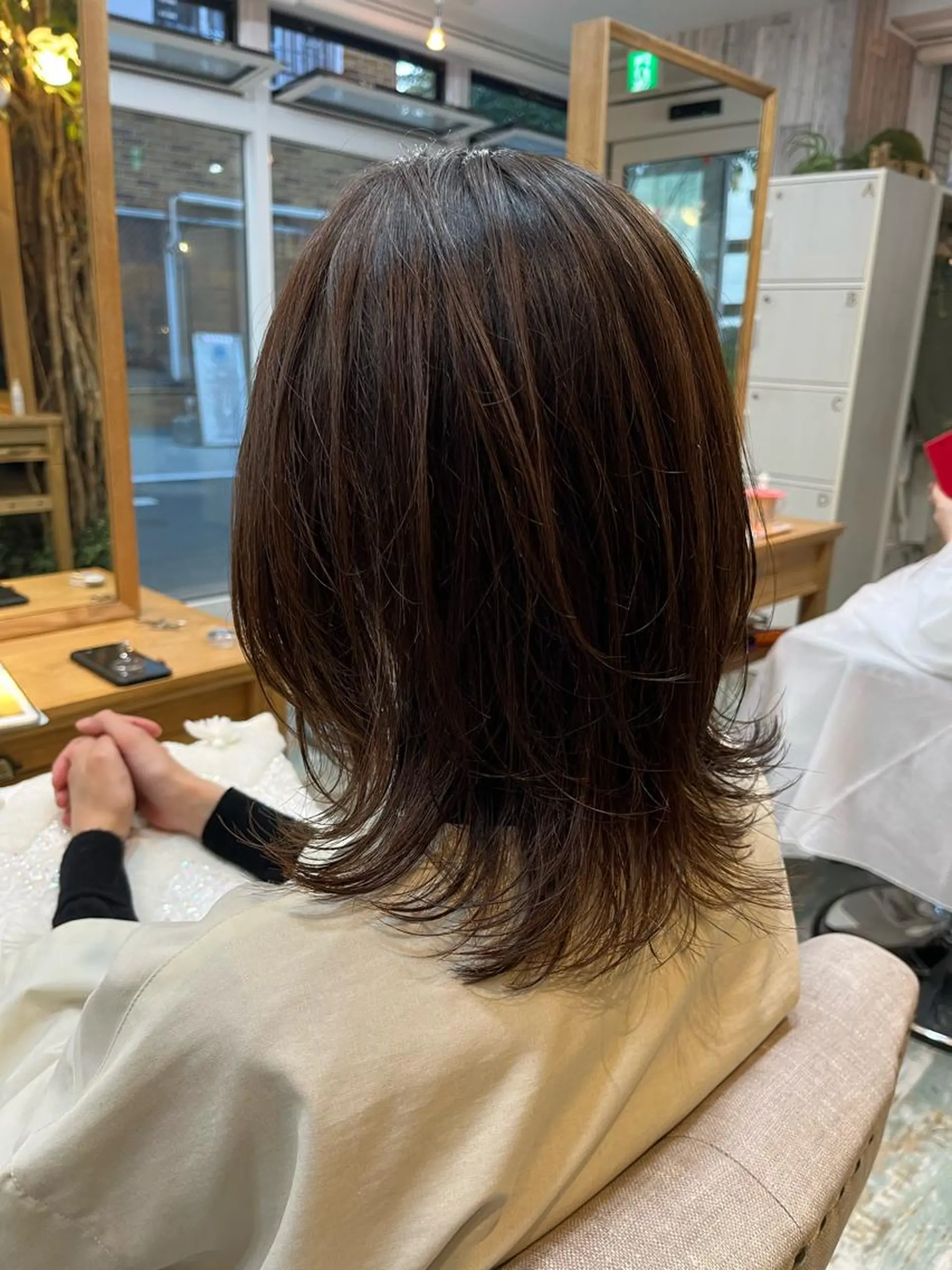 ミディアム ウルフカット ショートカット 💙hiyoriのヘアスタイル