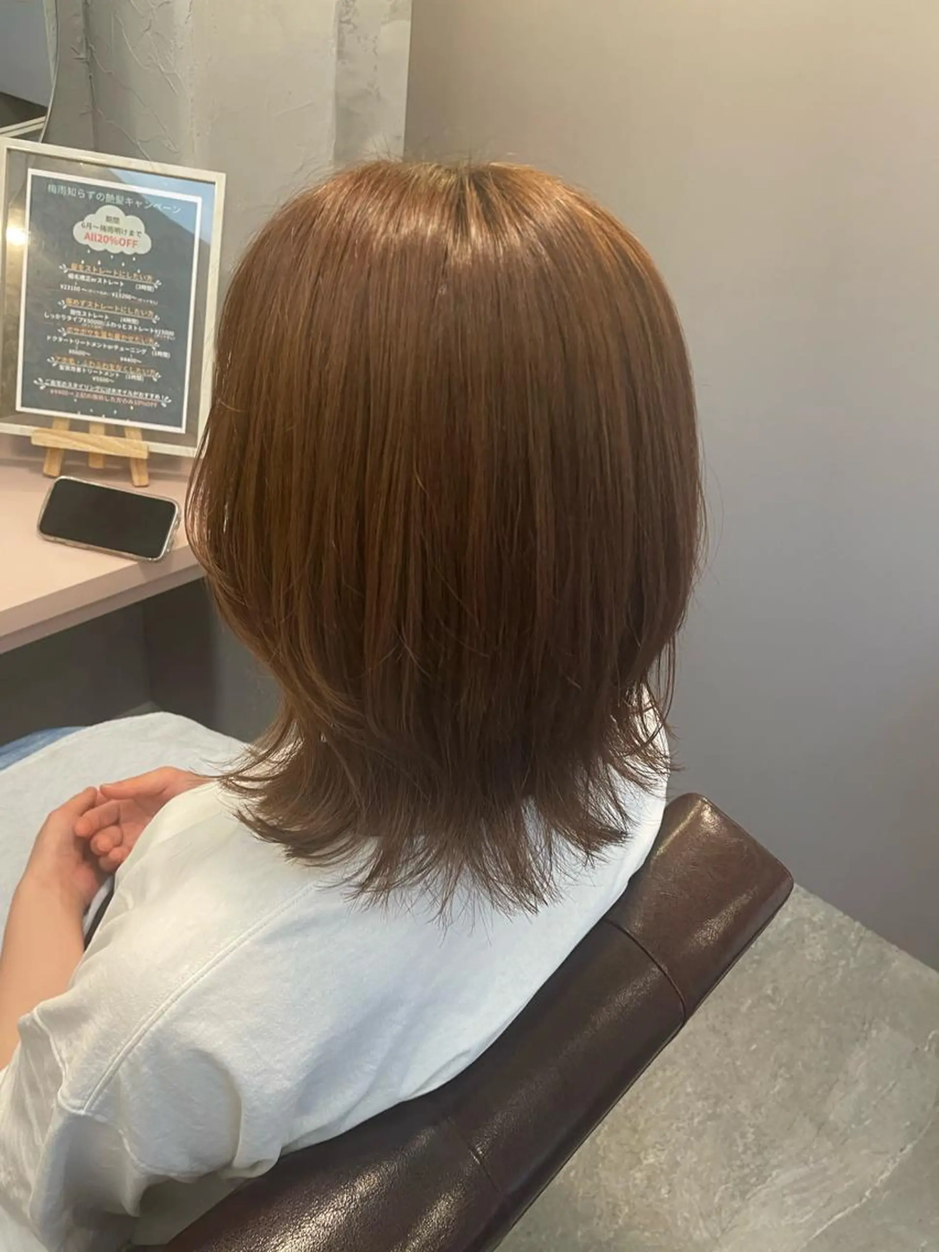 ミディアム hair make echo滿木あい花のヘアスタイル