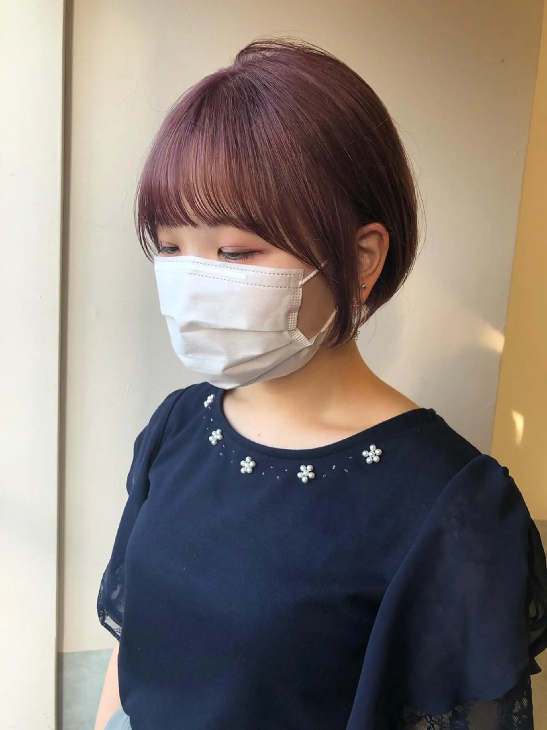 ショート カット ヘアカラー コテ巻き風パーマ /志村大成のヘアスタイル