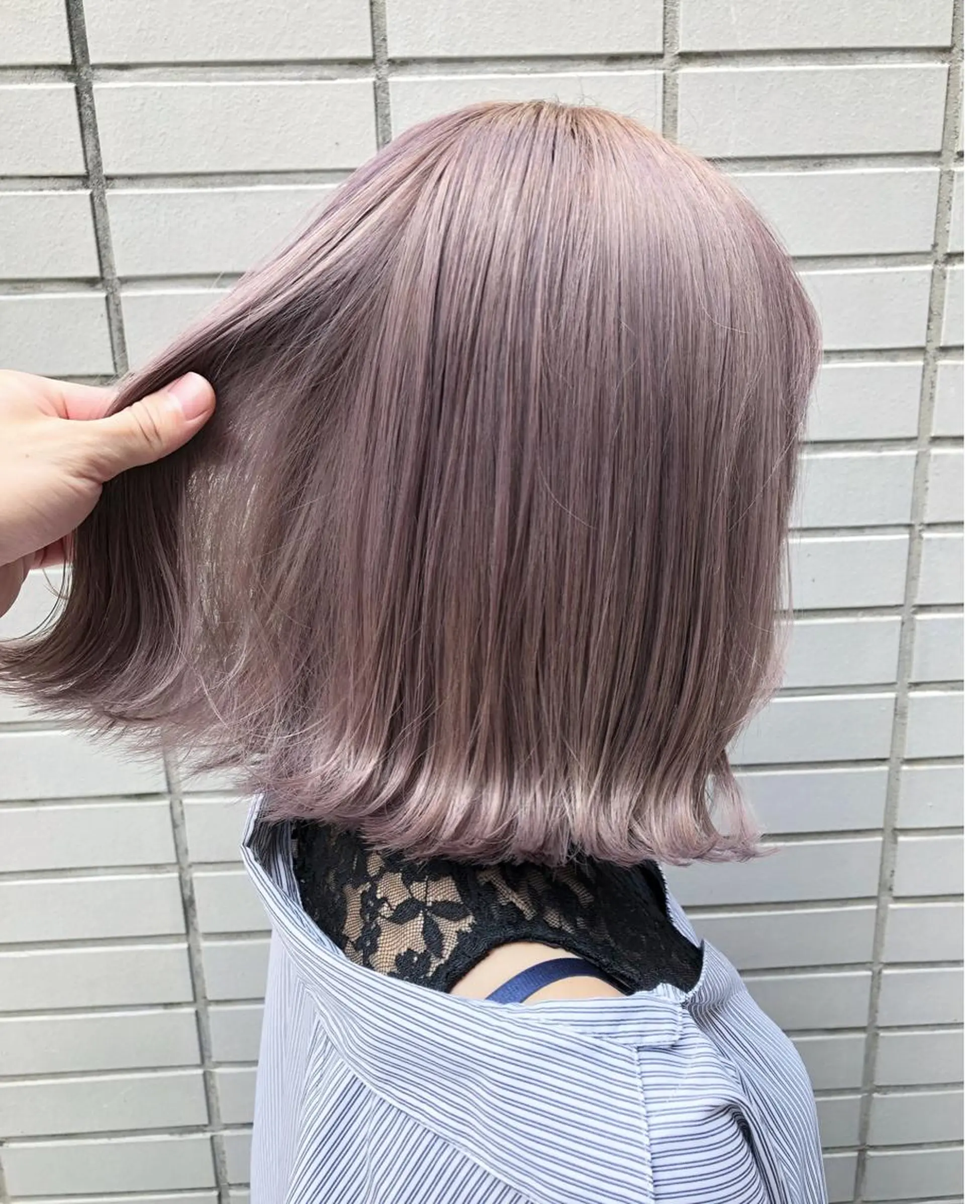 セミロング ヘアカラー Hardy ショータのヘアスタイル