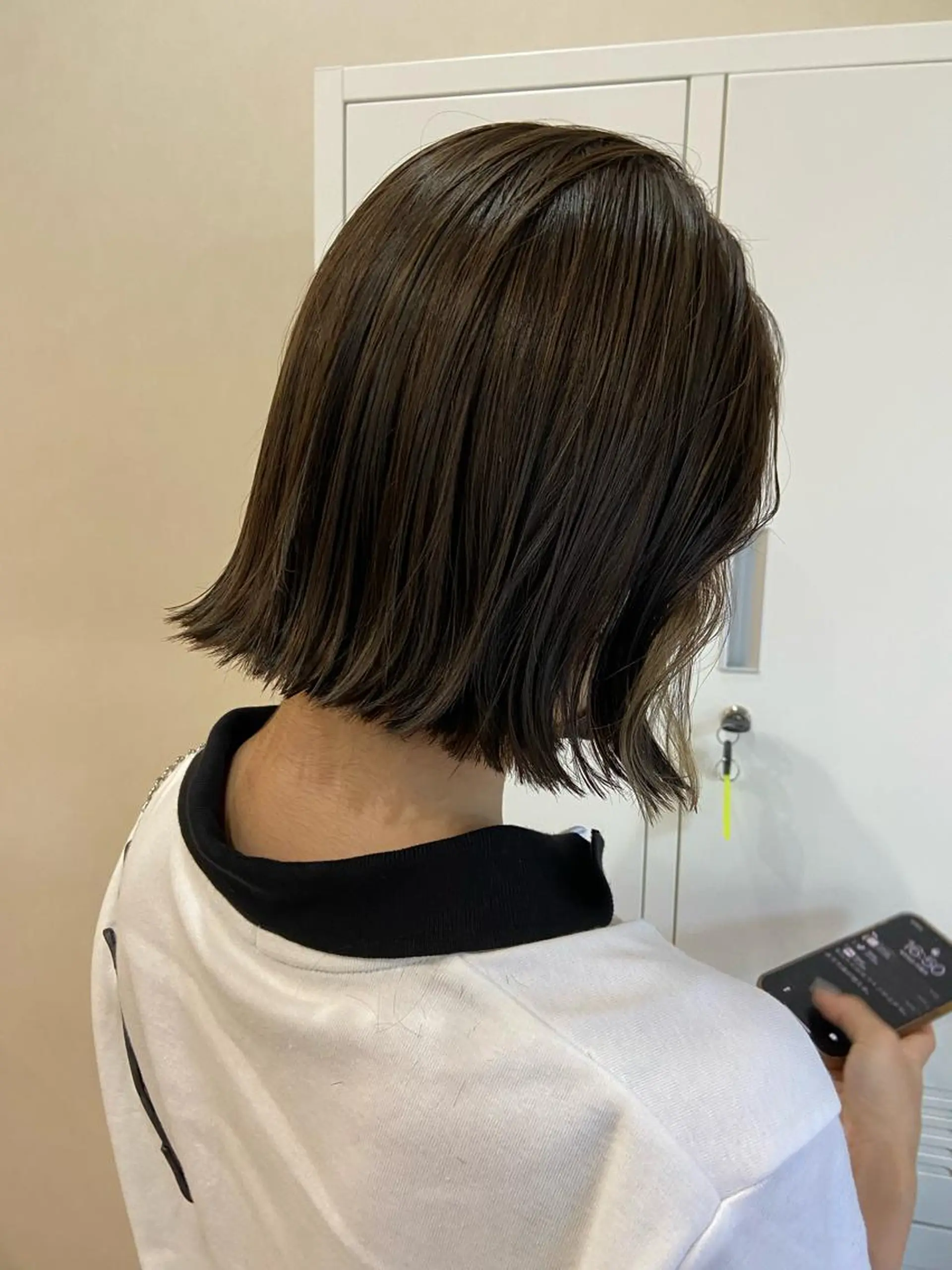 ミディアム ハイライト カット ヘアカラー トリートメント ボブ/透明感カラー 🧸YUI❤️のヘアスタイル