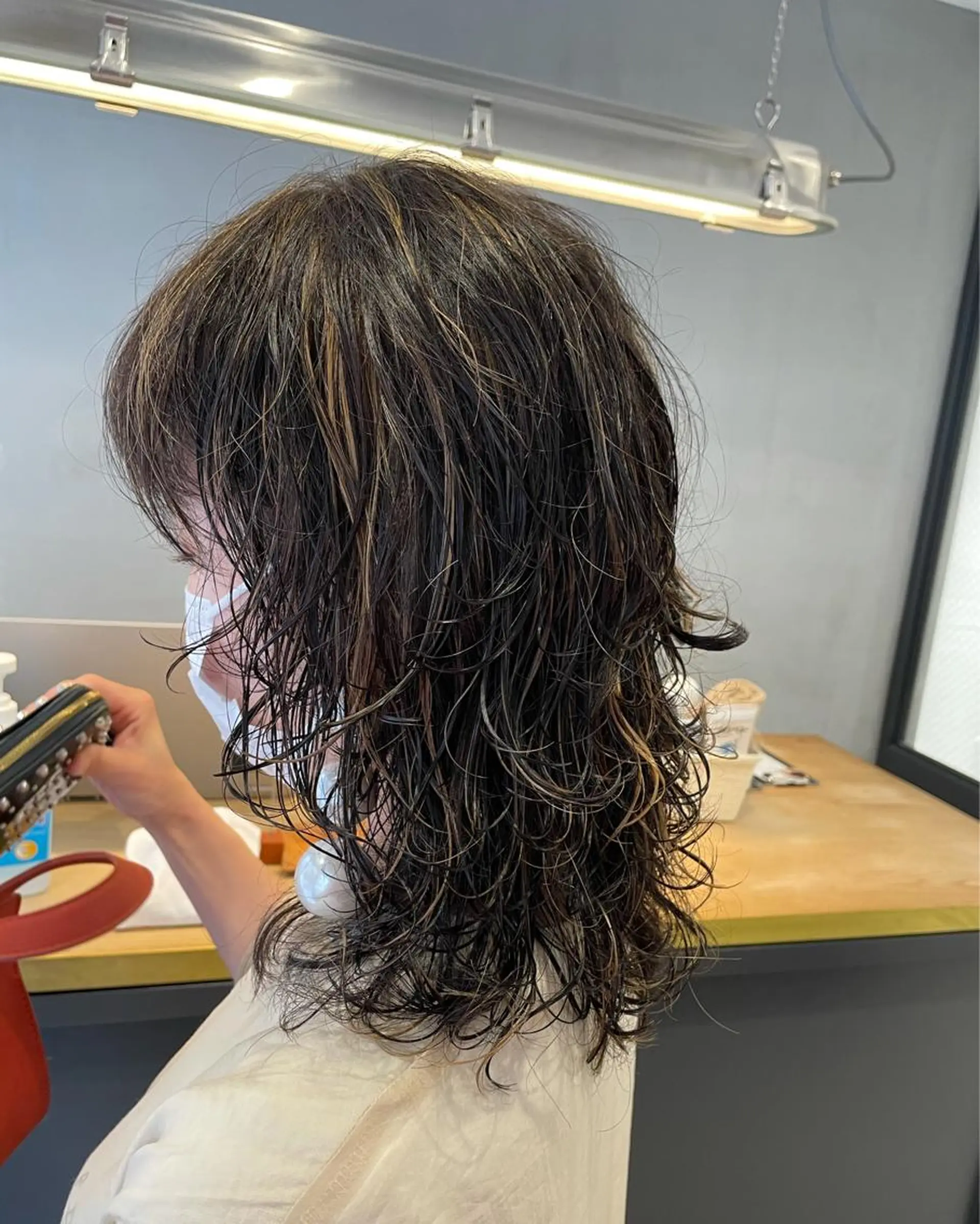 ミディアム カット ヘアカラー 暖色カラー🍊 ボブ🌿顔周りcutのヘアスタイル