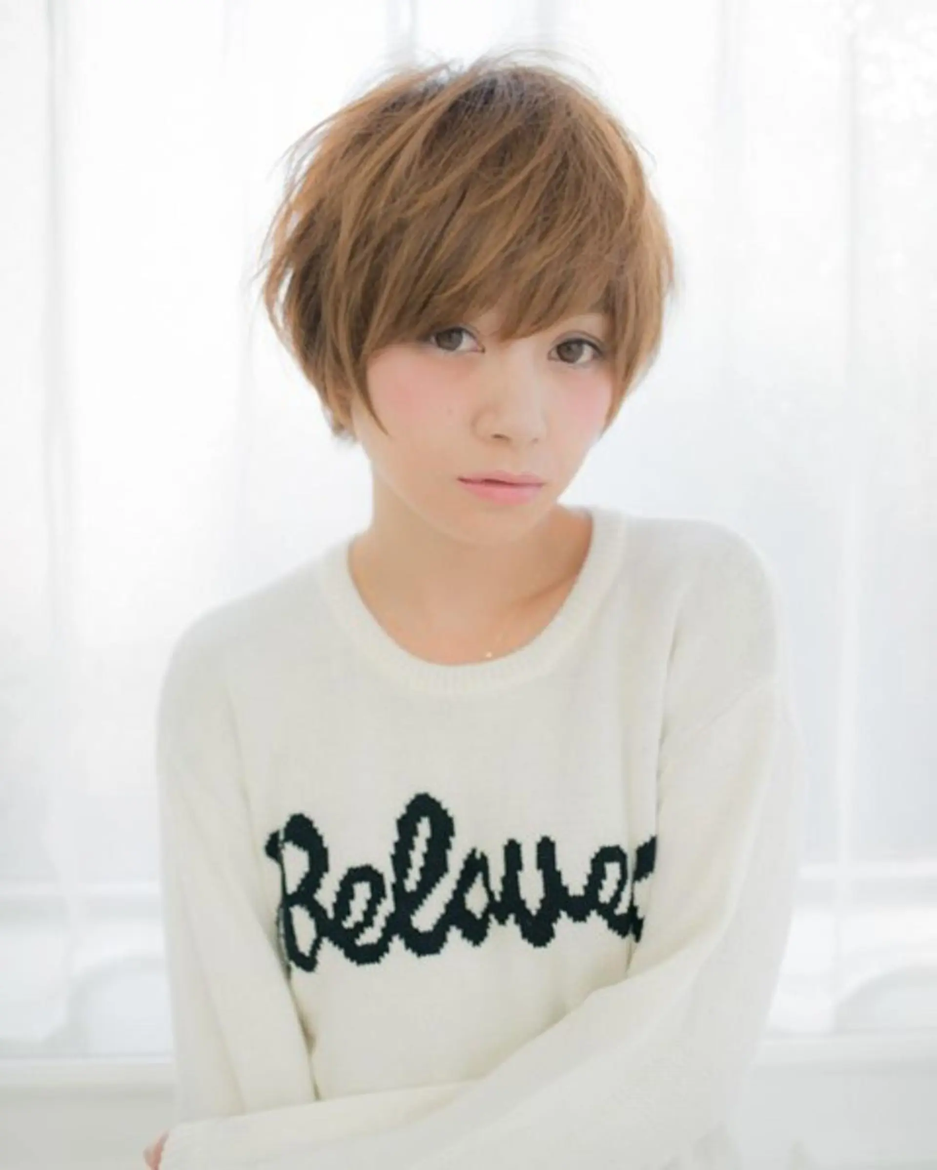 ショート カラー カット ヘアカラー トリートメント 小濱 秀人のヘアスタイル