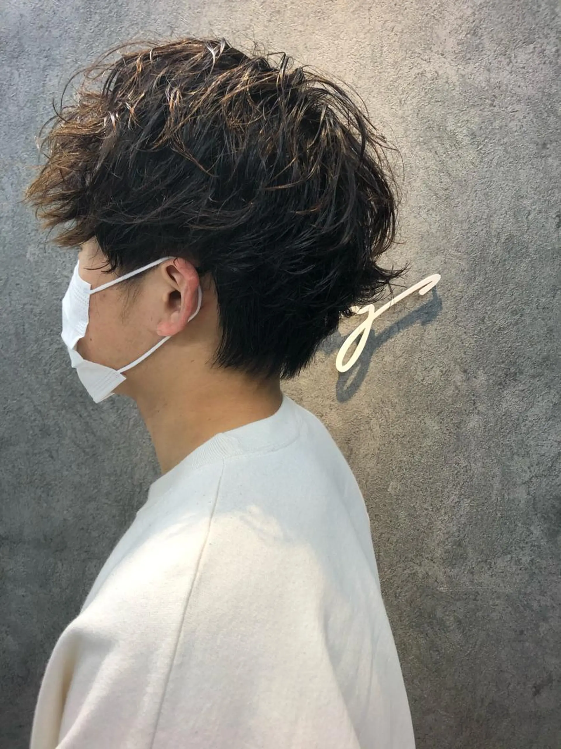 メンズ メンズパーマ カット パーマ トリートメント Noyヨシモト ヒロトのヘアスタイル