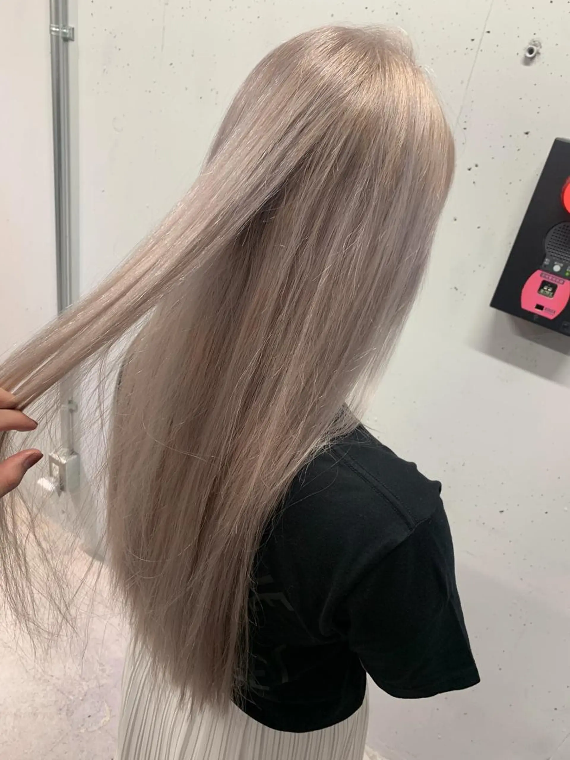 ロング カラー ヘアアレンジ ベージュカラー ブリーチ ホワイトベージュ 🇺🇸海外ヘア 🇰🇷MASANOのヘアスタイル