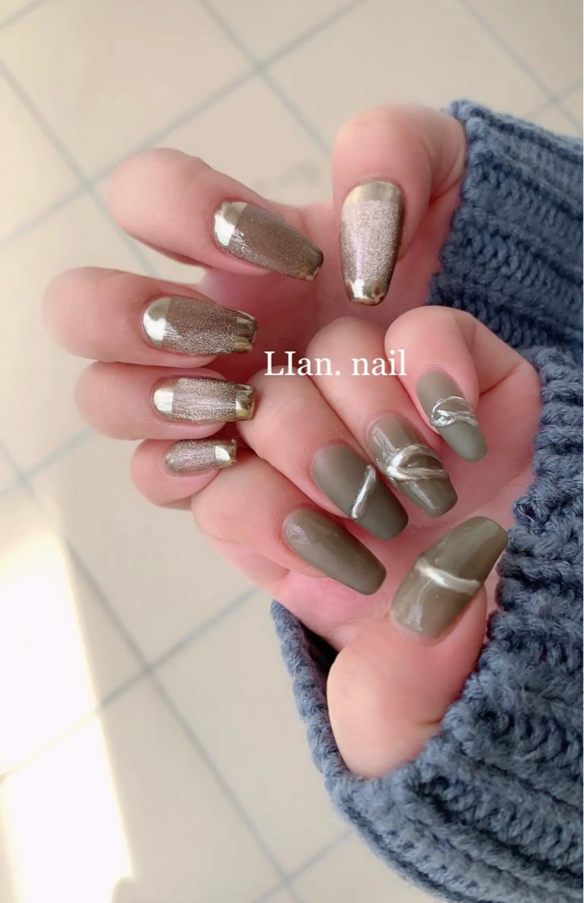 ネイル マグネットネイル Lian nailのネイルデザイン