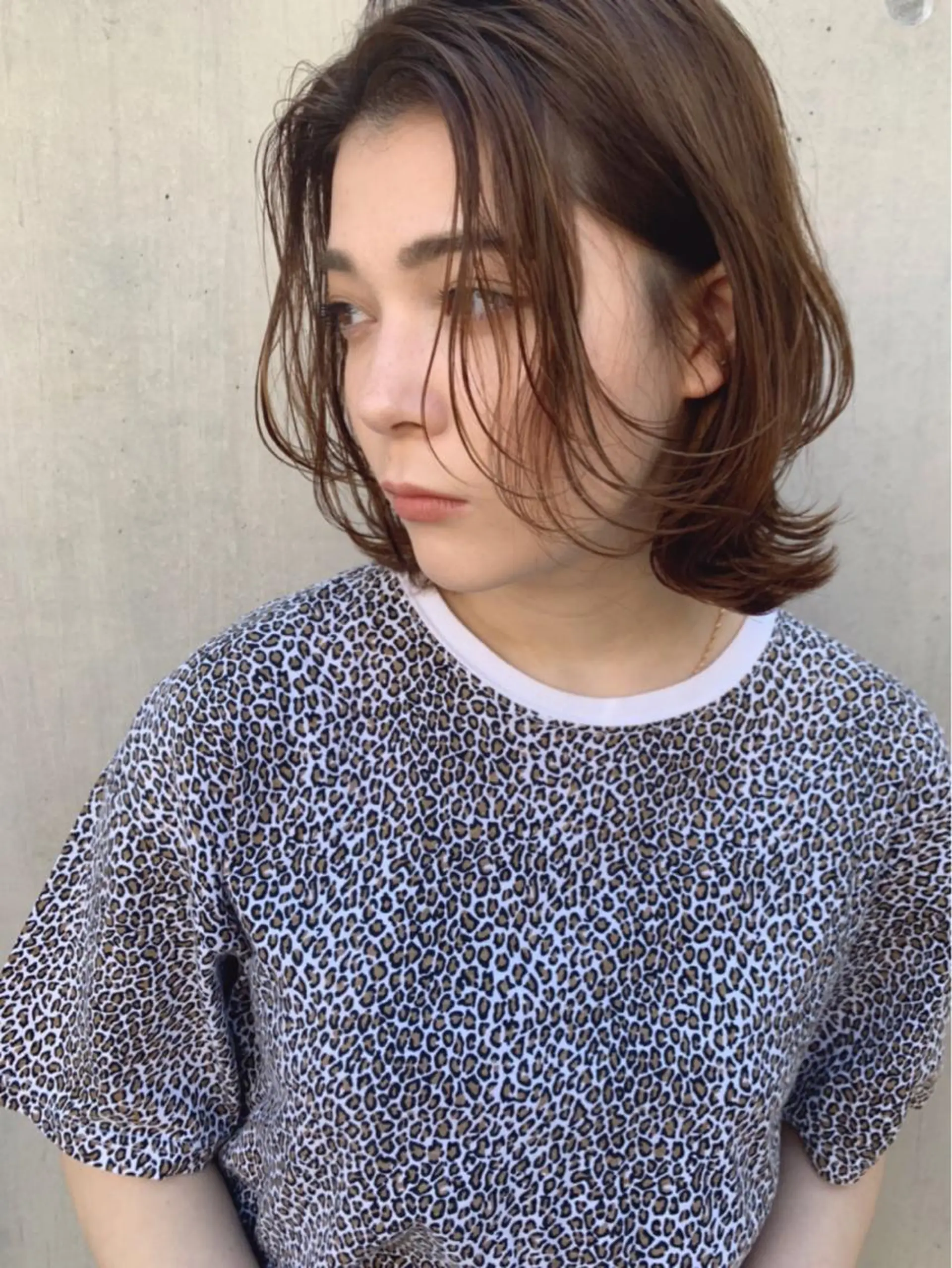 ミディアム ミディアムレイヤー レイヤーカット 透明感カラー🌿ボブ ✨飛田　ケイのヘアスタイル