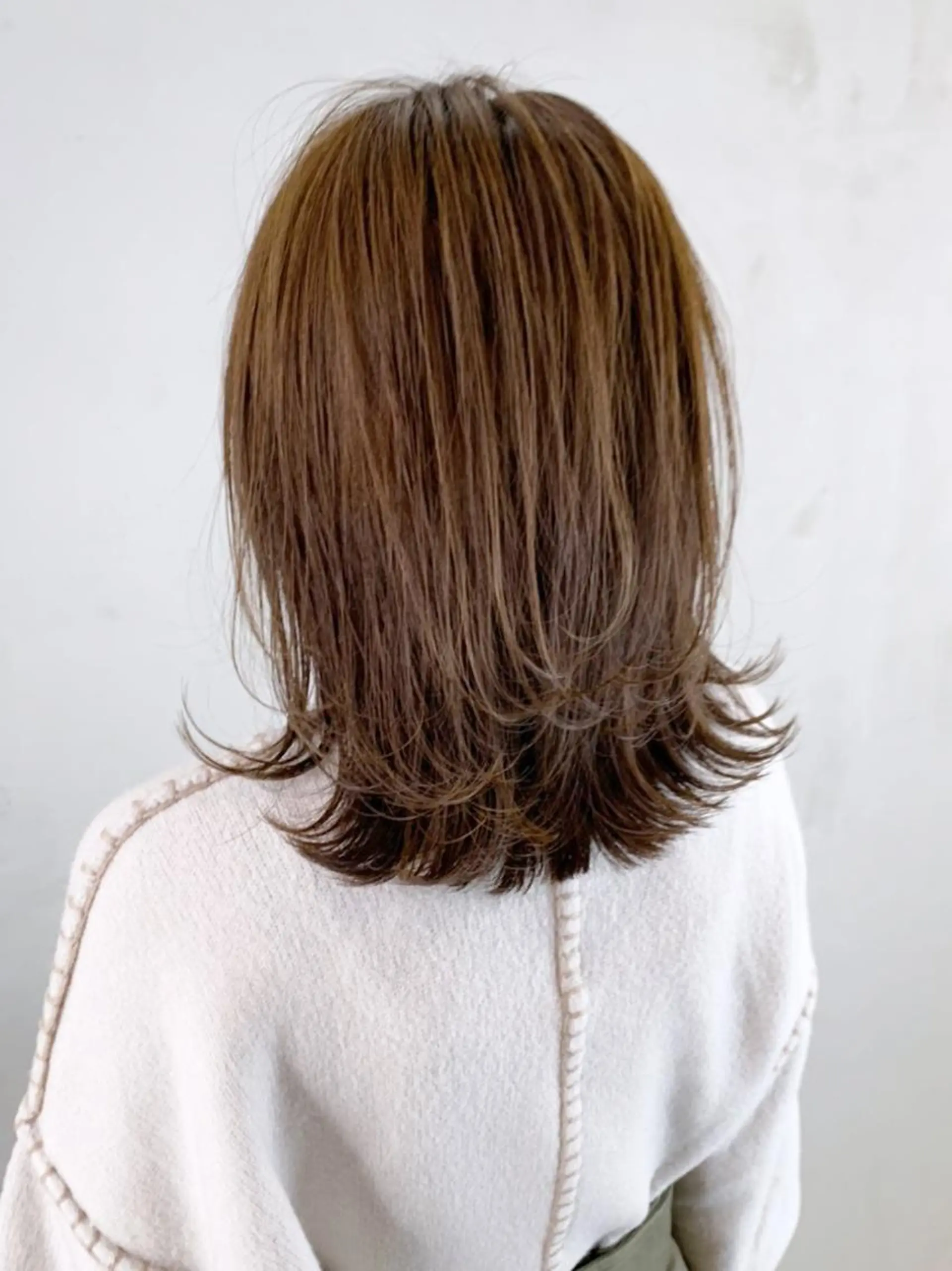 ミディアム カラー パーマ ヘアアレンジ レイヤーカット ITbyALBUM 浦和店のヘアスタイル