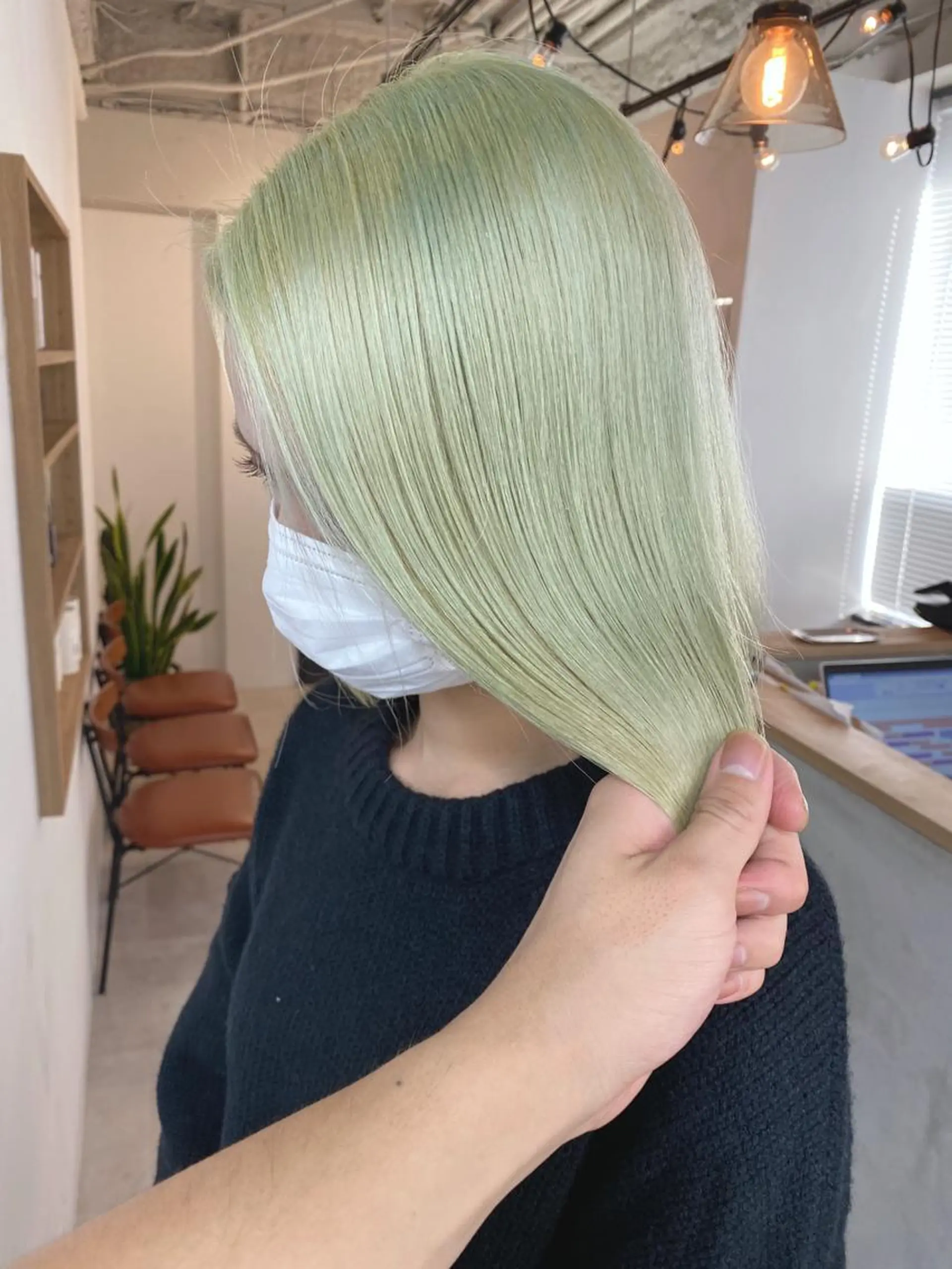 ショート カラー カット ヘアカラー トリートメント 難波/心斎橋/ボブ/ 髪質改善/ハイトーンのヘアスタイル