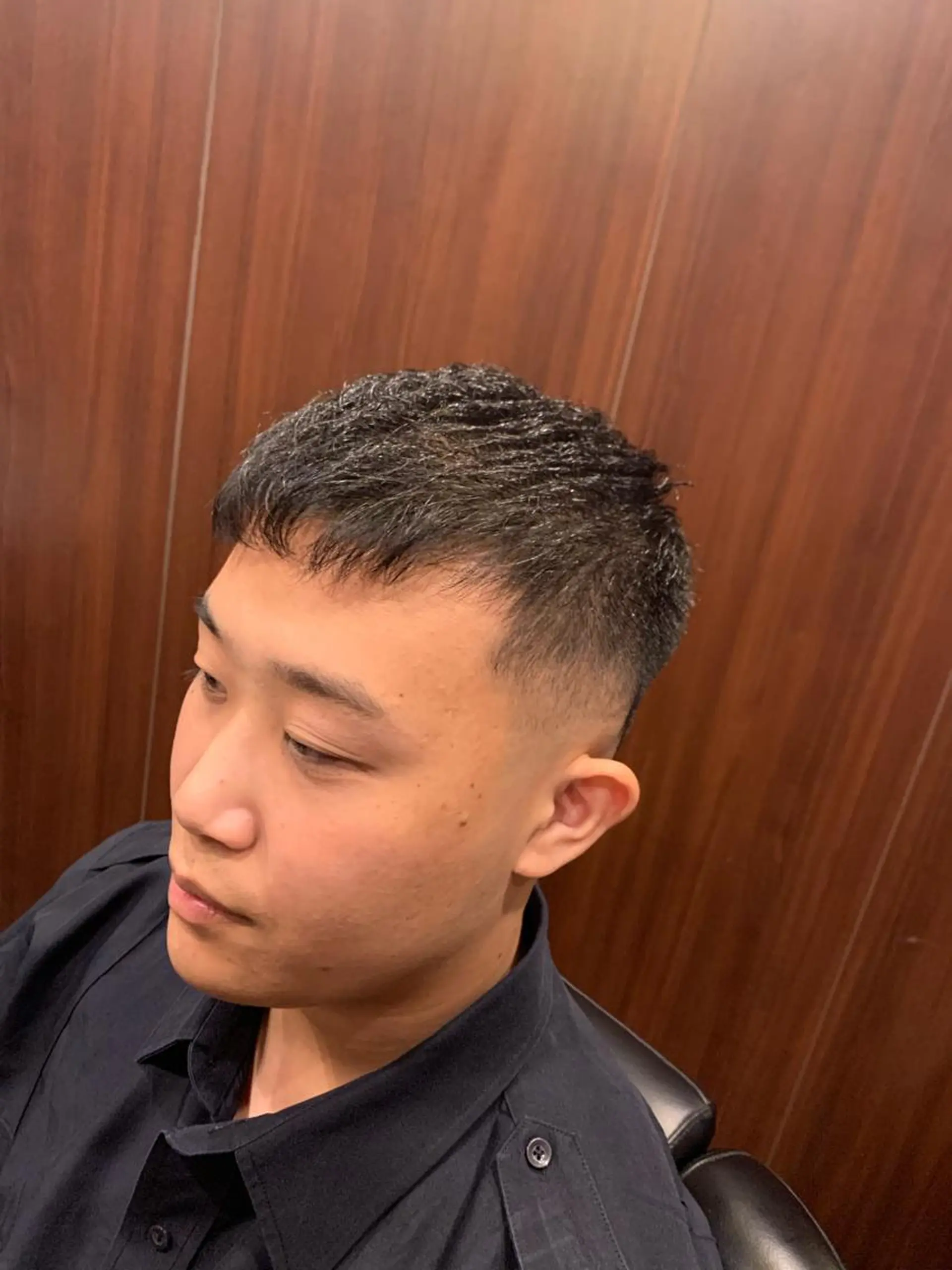 ショート パーマ メンズ カット ヒロ銀座 バーバーショップ神楽坂所属・ひらお あおとのヘアスタイル