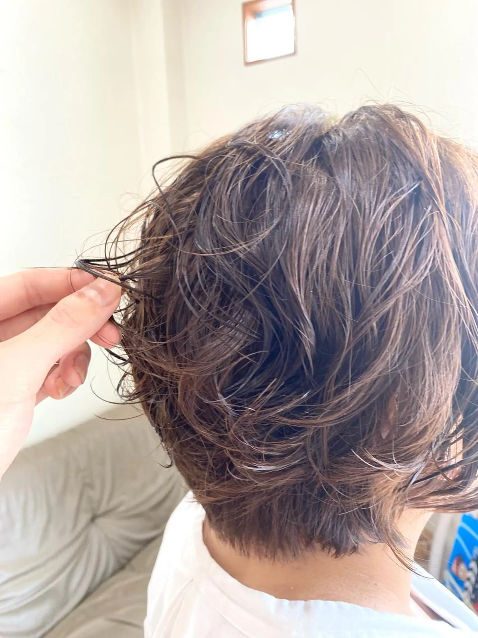 ショート カラー パーマ 堀 大輔のヘアスタイル