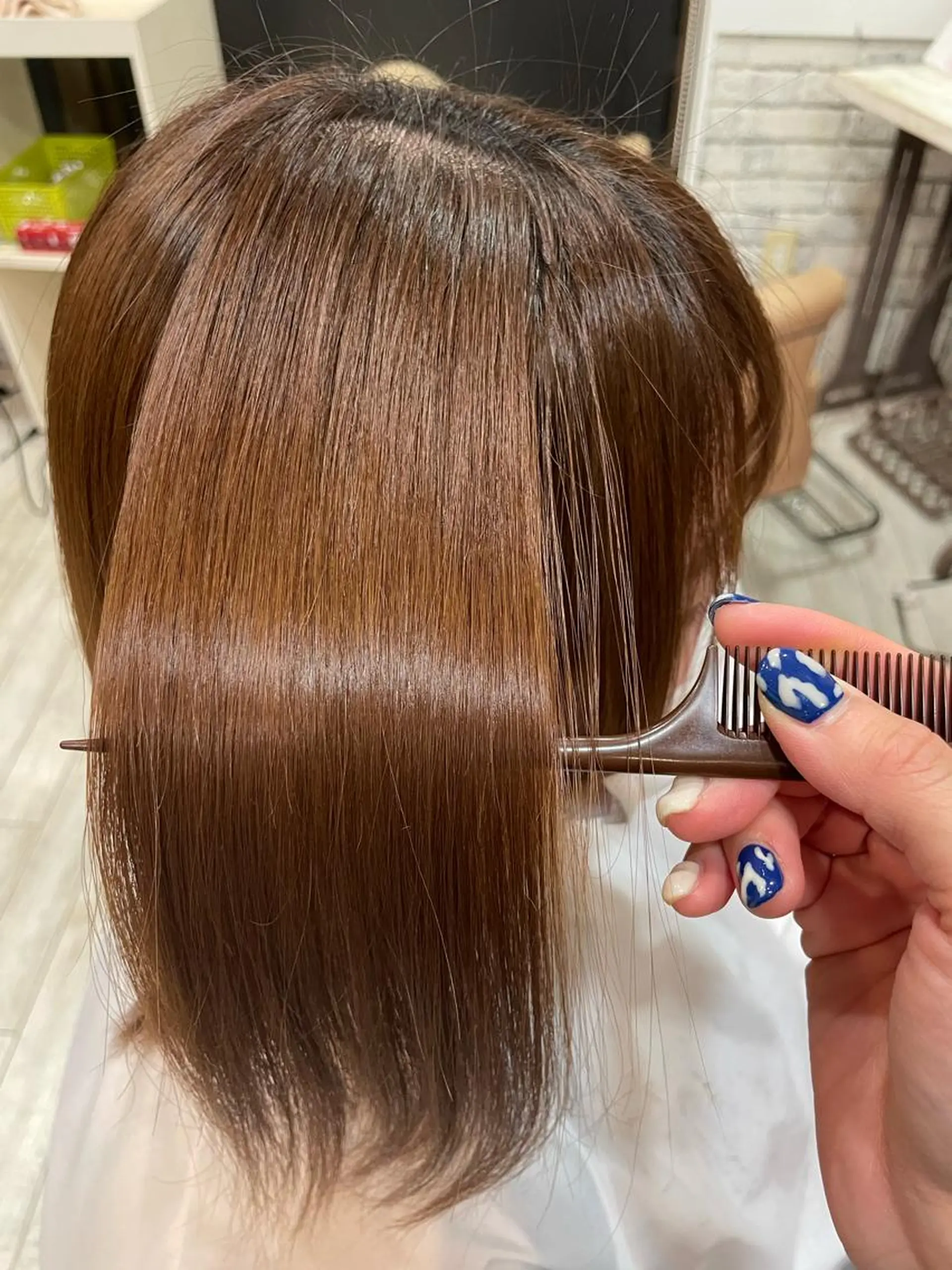 ミディアム 髪質改善 kako ／透明感カラー🤍のヘアスタイル