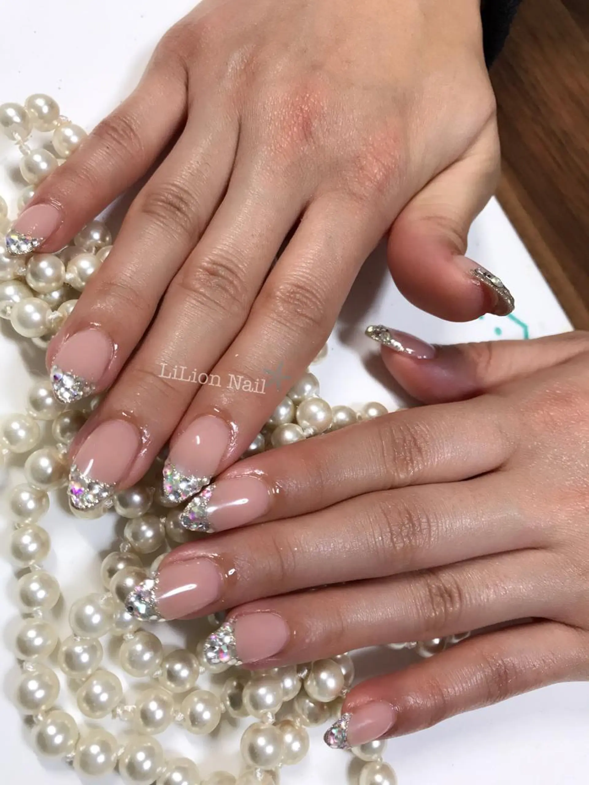 ネイル フレンチネイル ラメ(グリッター) その他(ネイル) LiLion Nailのネイルデザイン