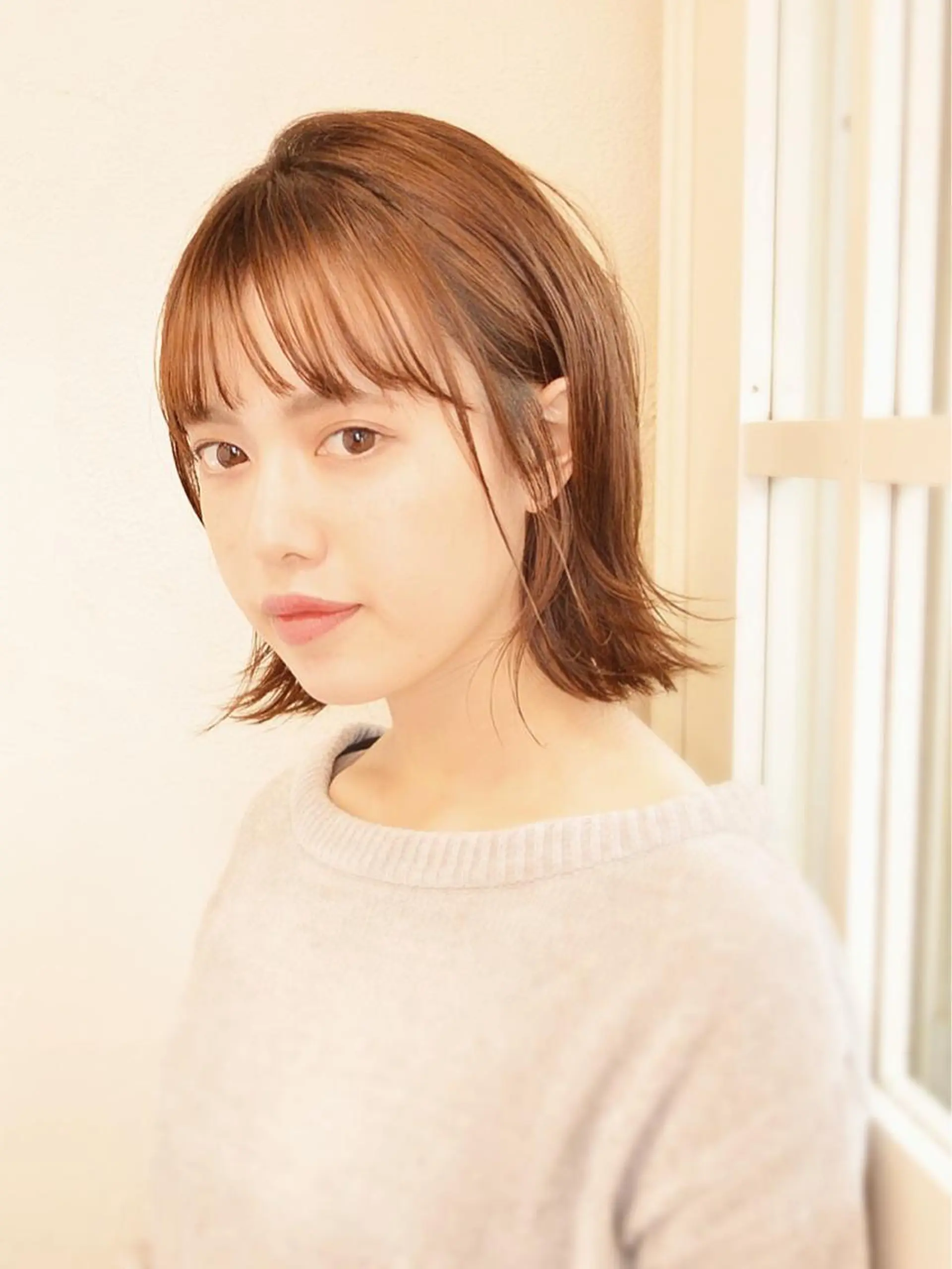 ミディアム カラー 小顔ショート✁ ⁂Yukari⁂のヘアスタイル