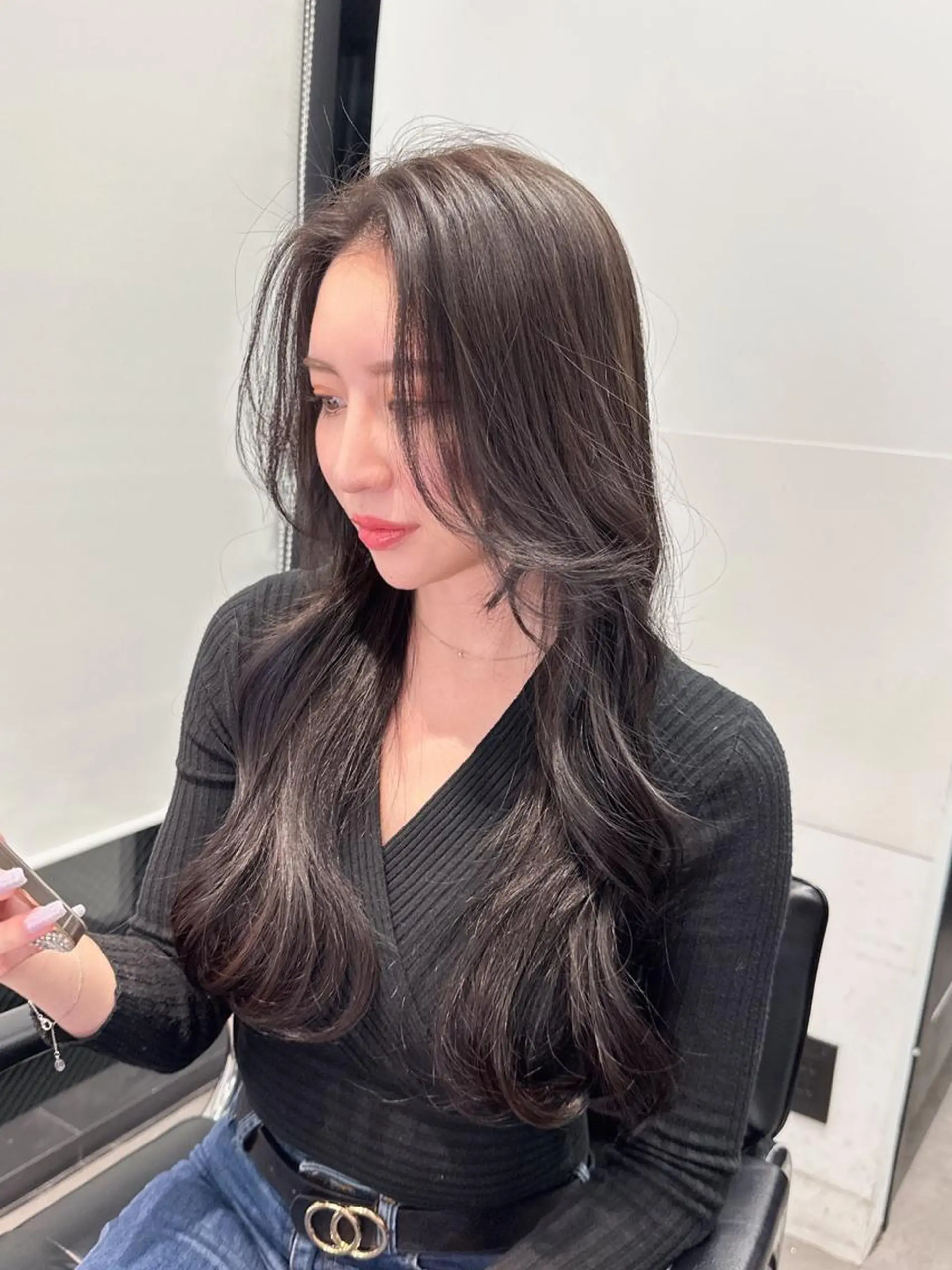 ミディアム カラー 韓国ヘア 店長NEGIのヘアスタイル