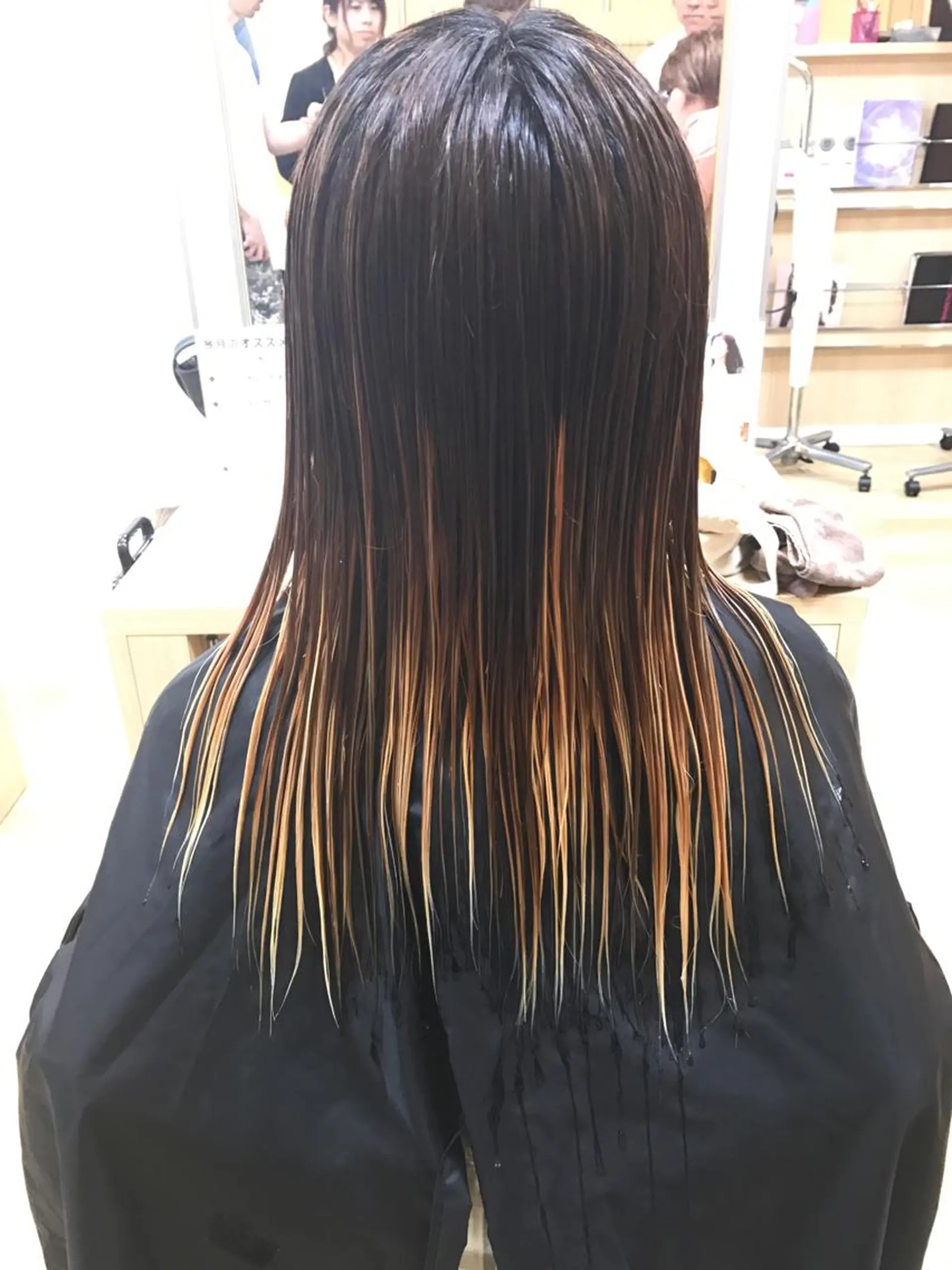 ロング レイヤーカット 大山 晃介のヘアスタイル