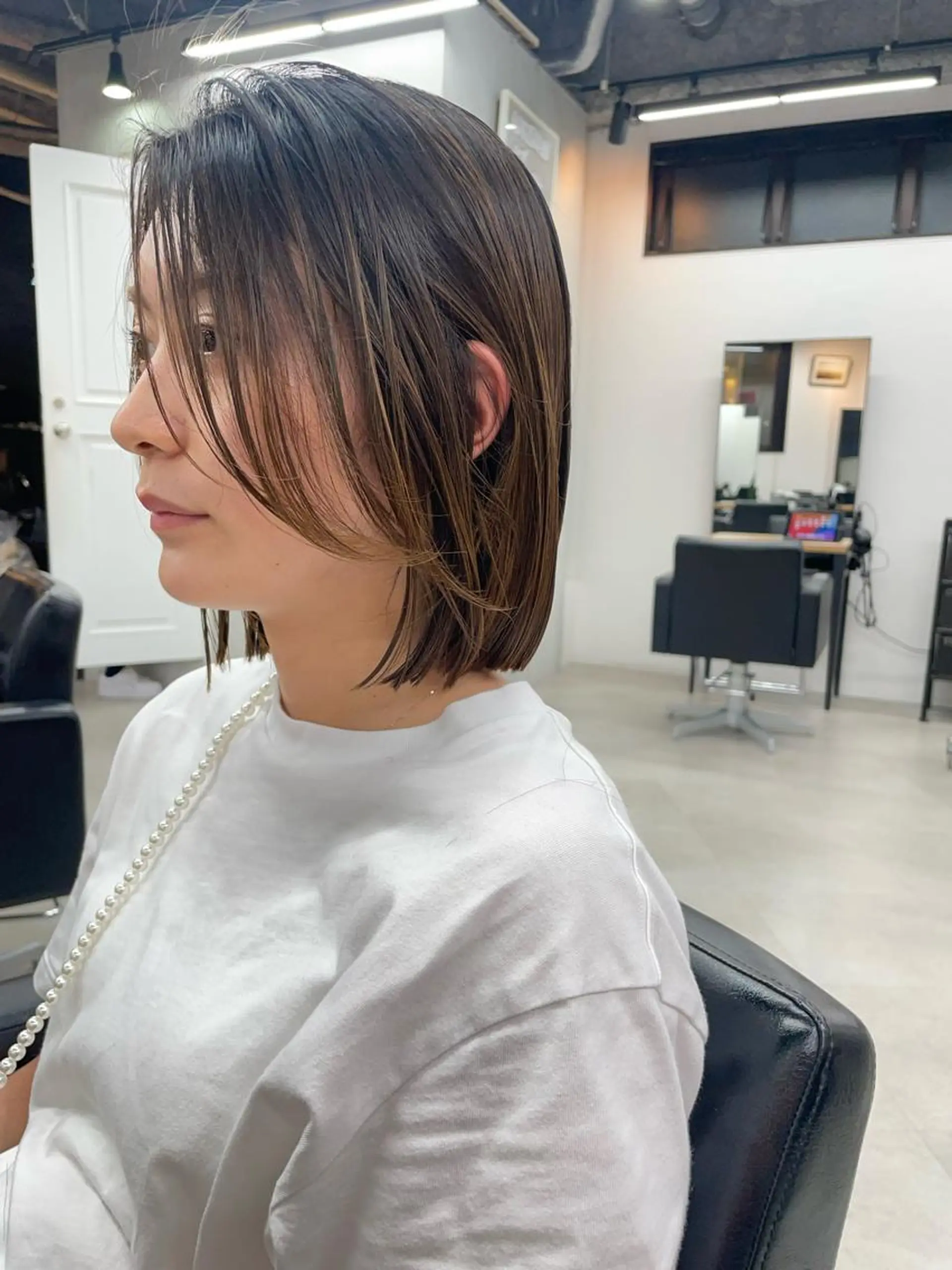 ミディアム Rico / bob/グレージュのヘアスタイル