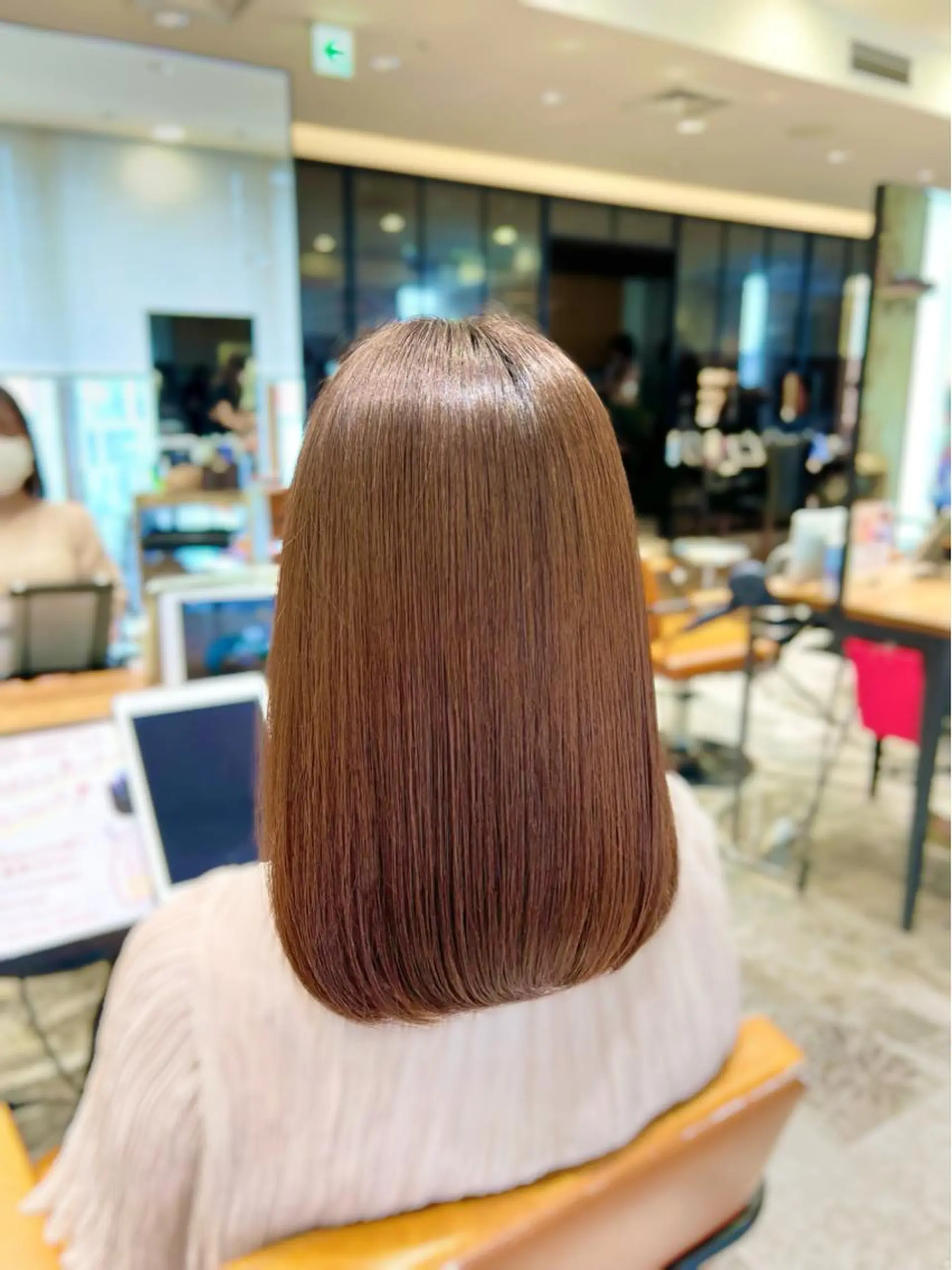 ミディアム 髪質改善 縮毛矯正 トリートメント 美髪ヘッドスパ🫧 西山紗奈江💆‍♀️のヘアスタイル