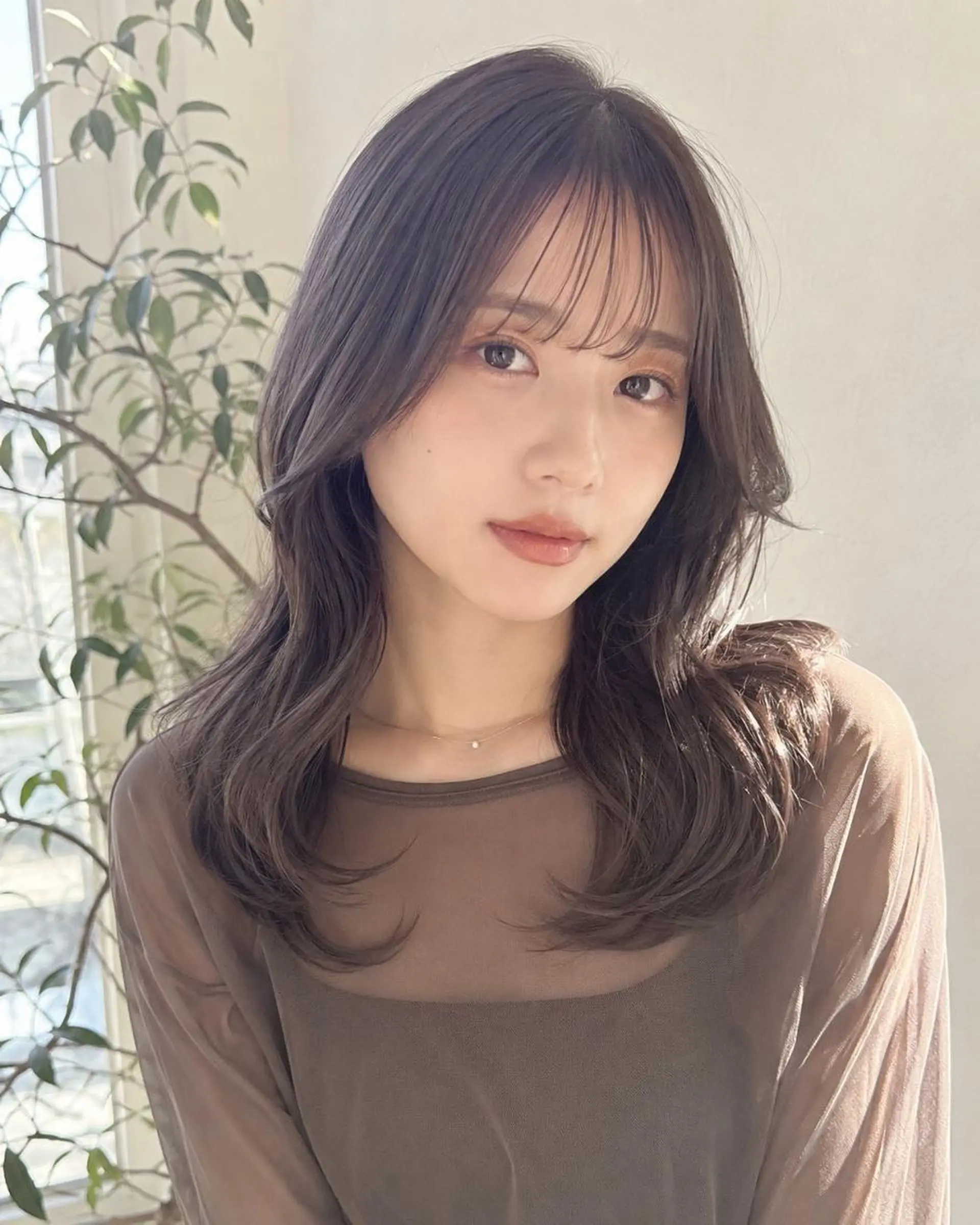セミロング ヘアカラー トリートメント 武蔵小山駅４分✨ サナ【モデル様募集中のヘアスタイル