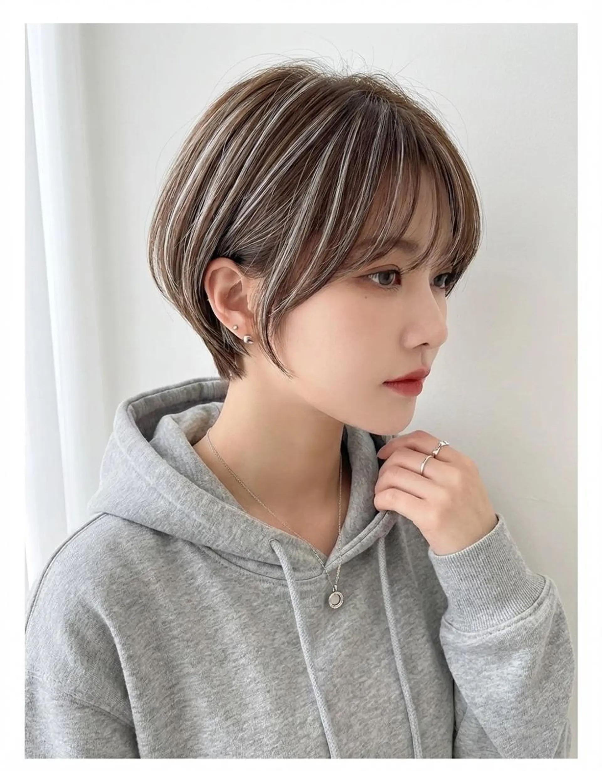 ショート ヘアカラー トリートメント 白髪ぼかし/清水 和馬のヘアスタイル