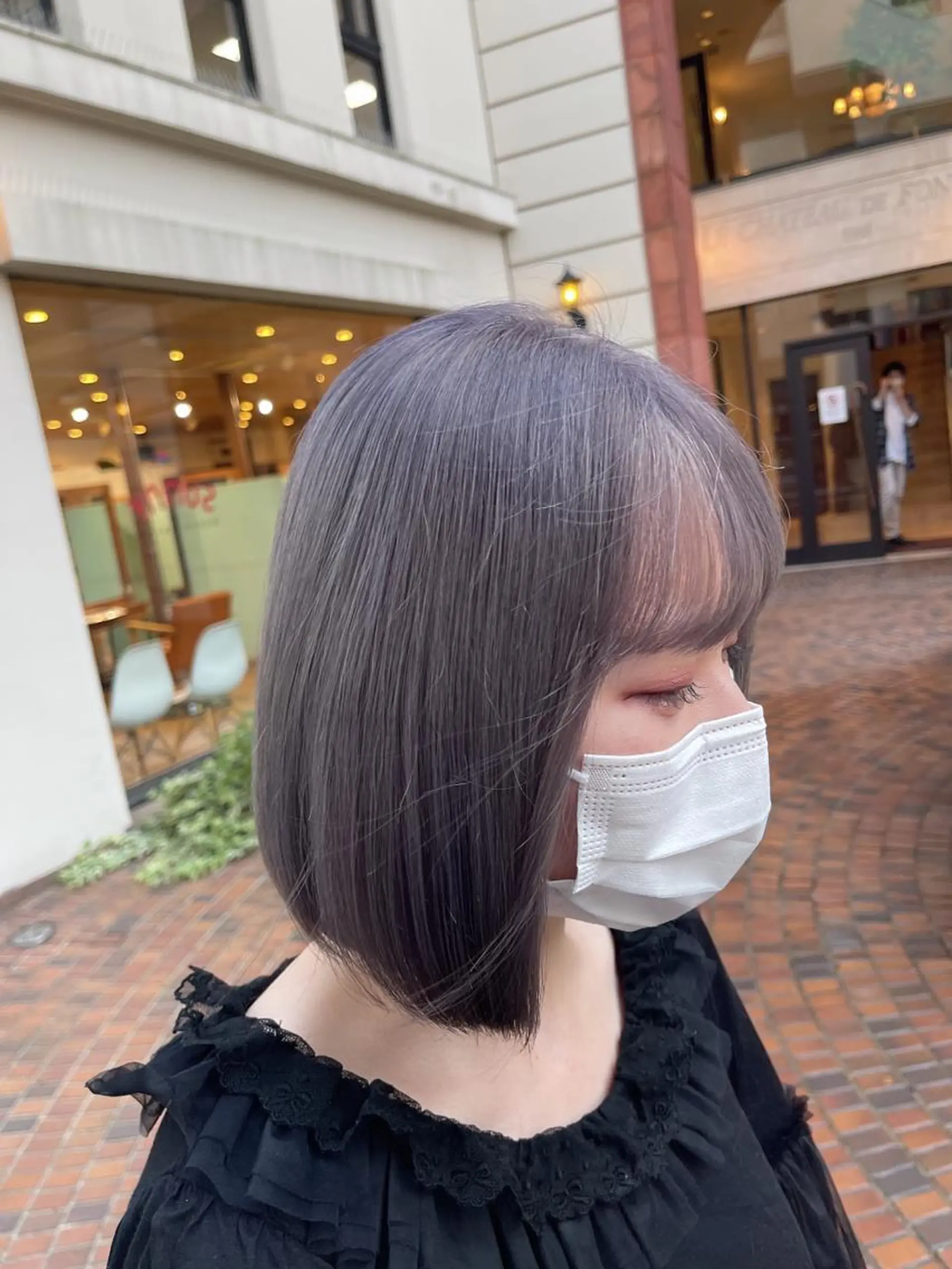 カラー ブリーチ ラベンダーカラー シルバー ヘアカラー トリートメント ヘアセット 髪質改善&美髪カラー ボブ&ロングRYOのヘアスタイル