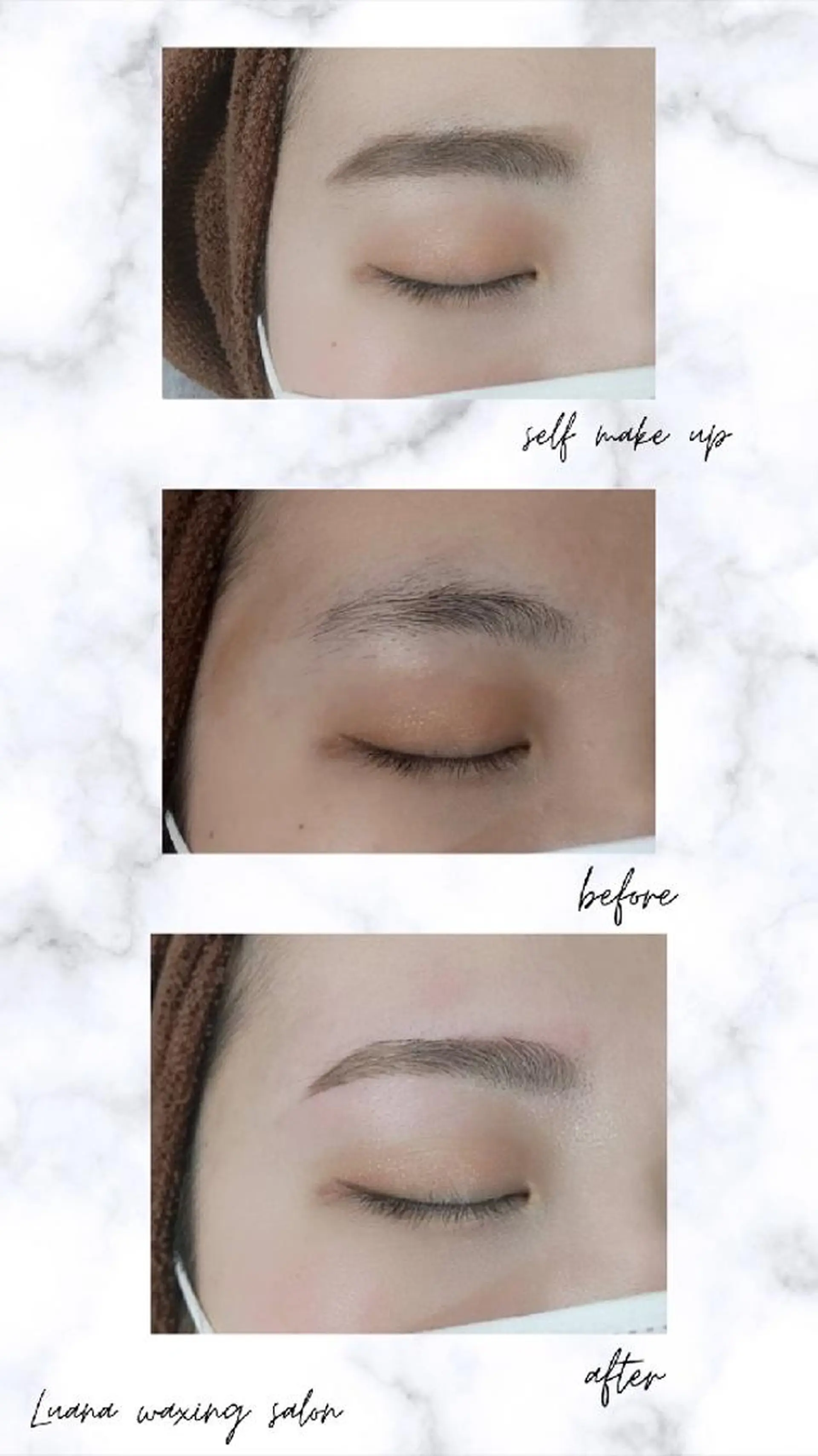 アイブロウ 眉毛ワックス脱毛 Luana wax 🐚根本のエステ・リラクイメージ