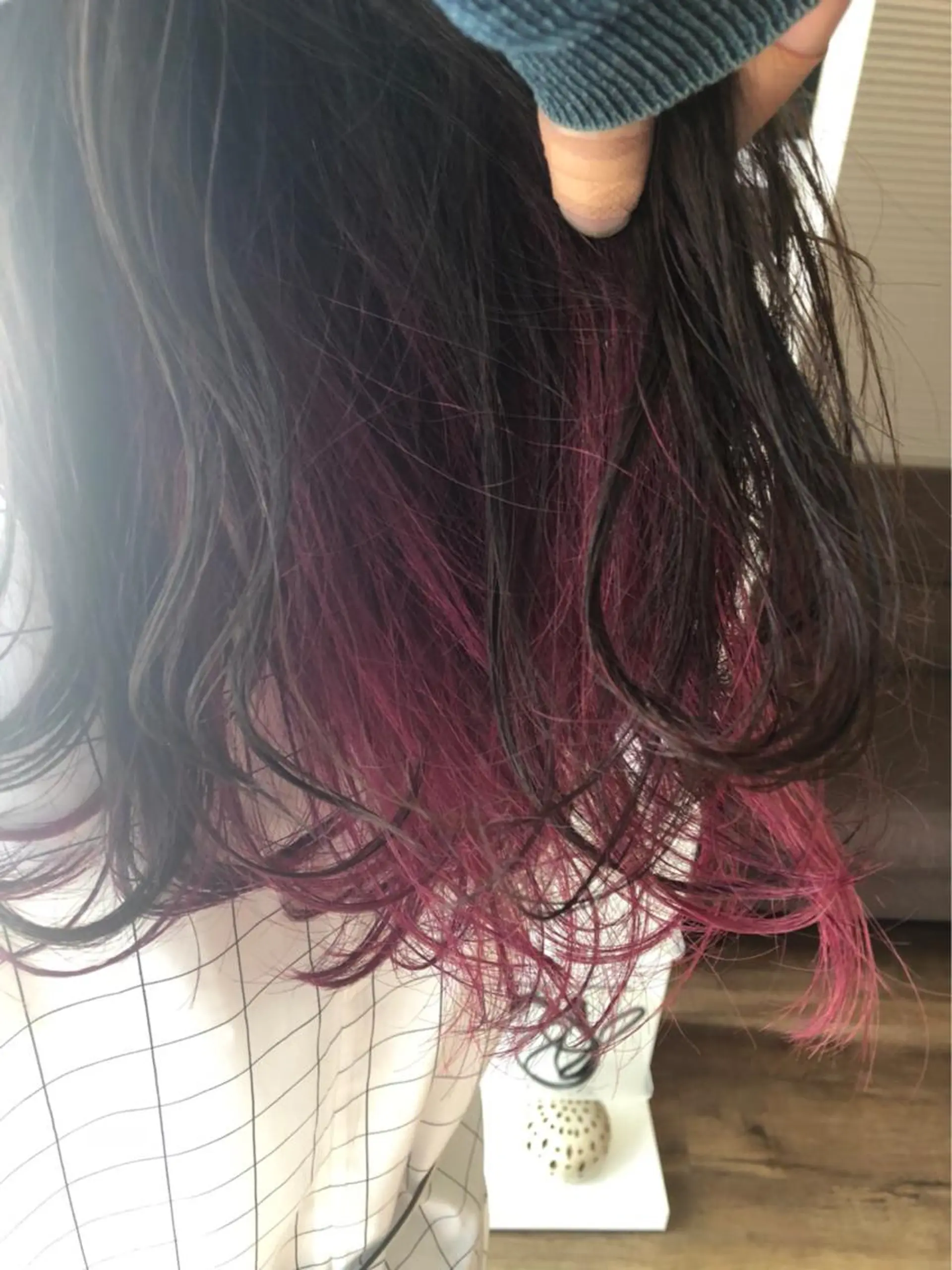 ミディアム カラー カット ヘアカラー 岡田 拓也のヘアスタイル