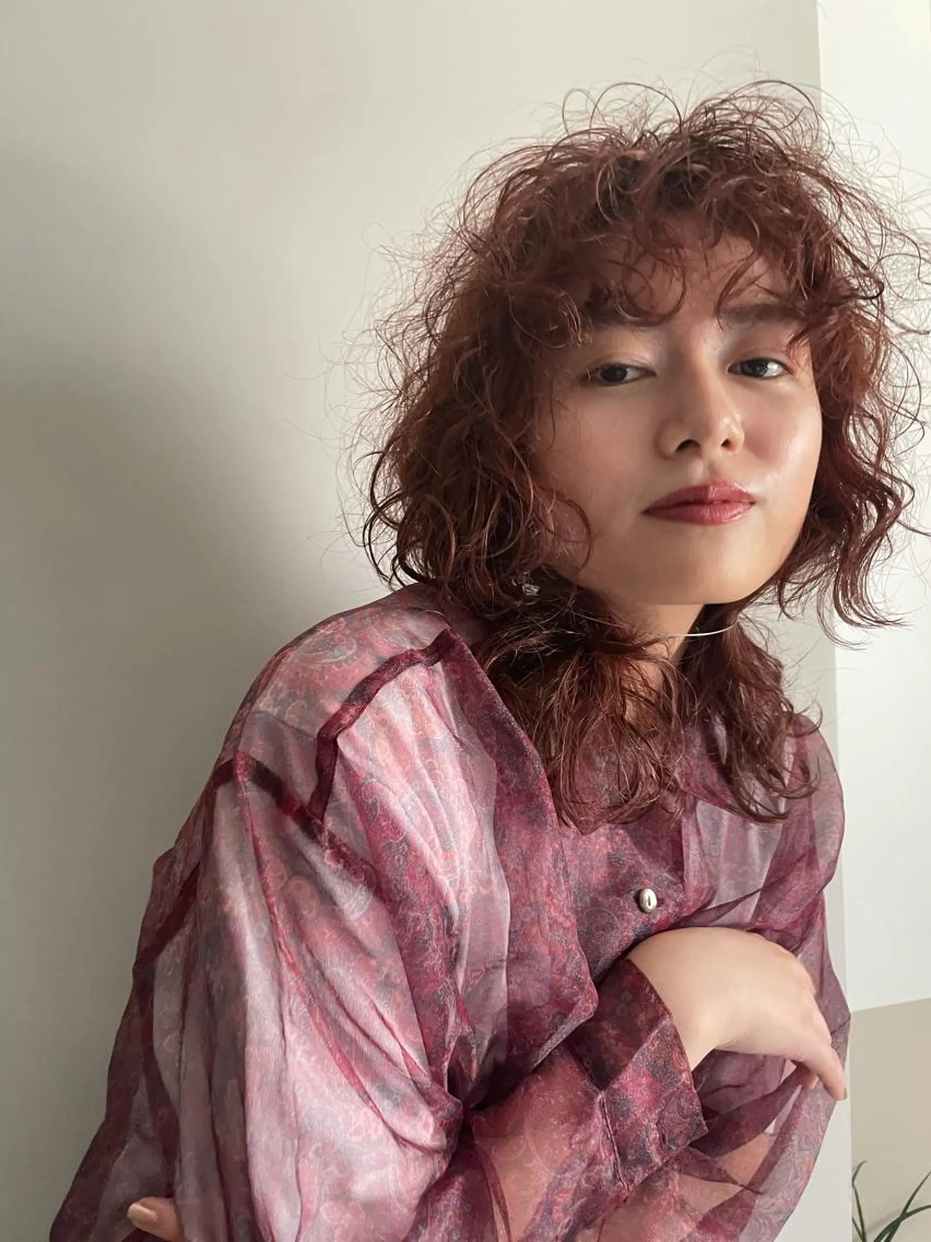 ロング パーマ 斉藤 瑞恵のヘアスタイル