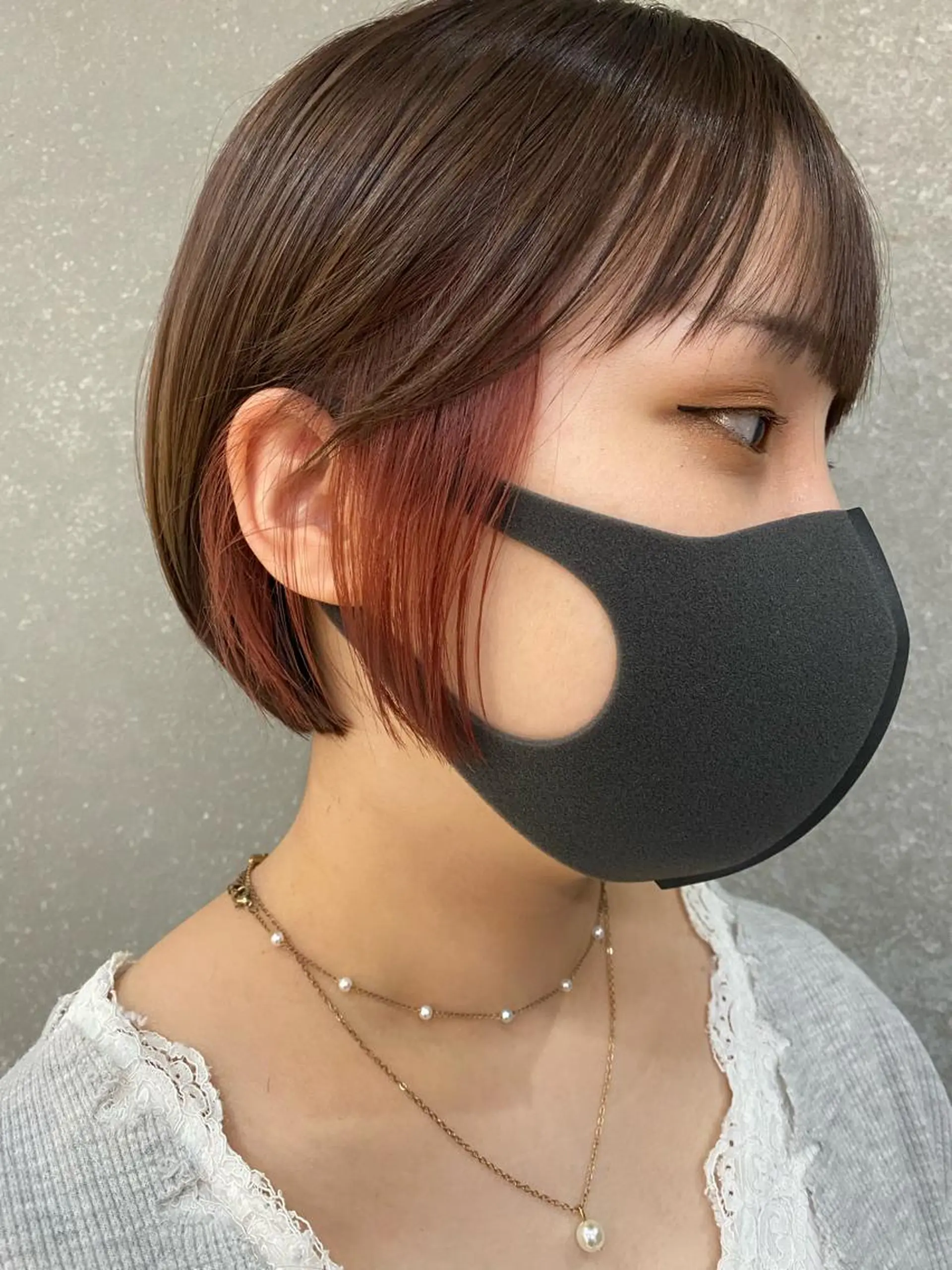 ショート カラー インナーカラー ボブ ボブインナー 渋谷/ボブ×髪質改善 輝来のヘアスタイル