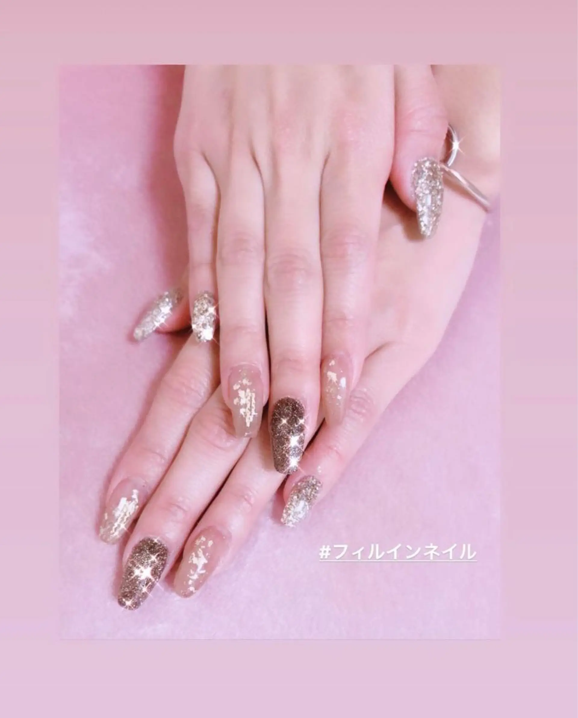 ネイル 長さ出し スカルプネイル Re:∅ nail /HIRAMOTOのネイルデザイン
