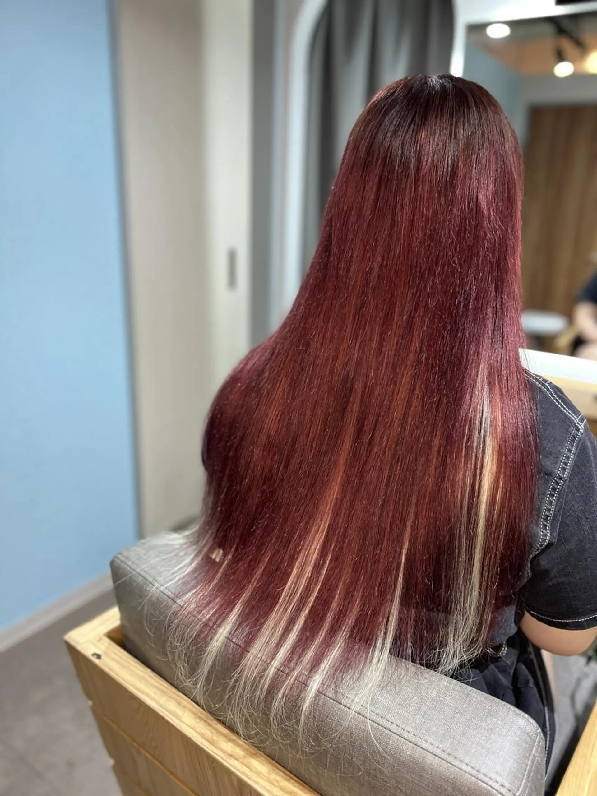 ロング メンズ ヘアアレンジ パーマ カラー mi🫧ハイトーン/ エクステ特化Linoのヘアスタイル