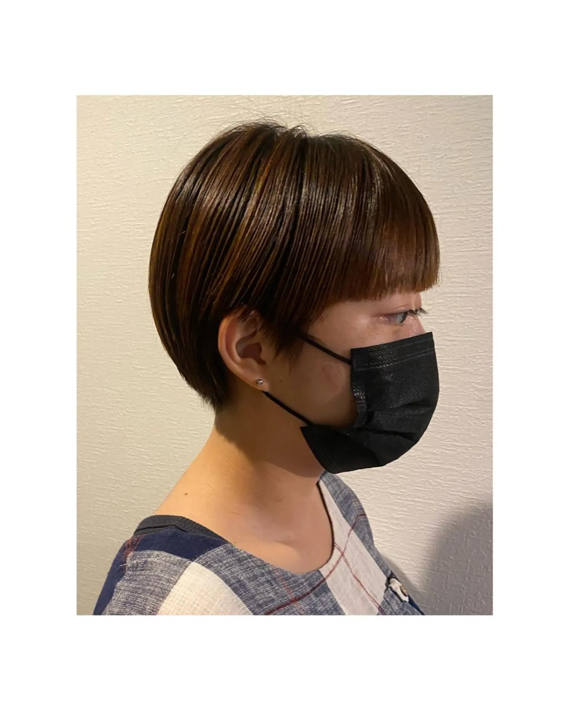 ショート カット 🎀レイヤーカット/ 艶カラー/ﾕｶ🎀のヘアスタイル