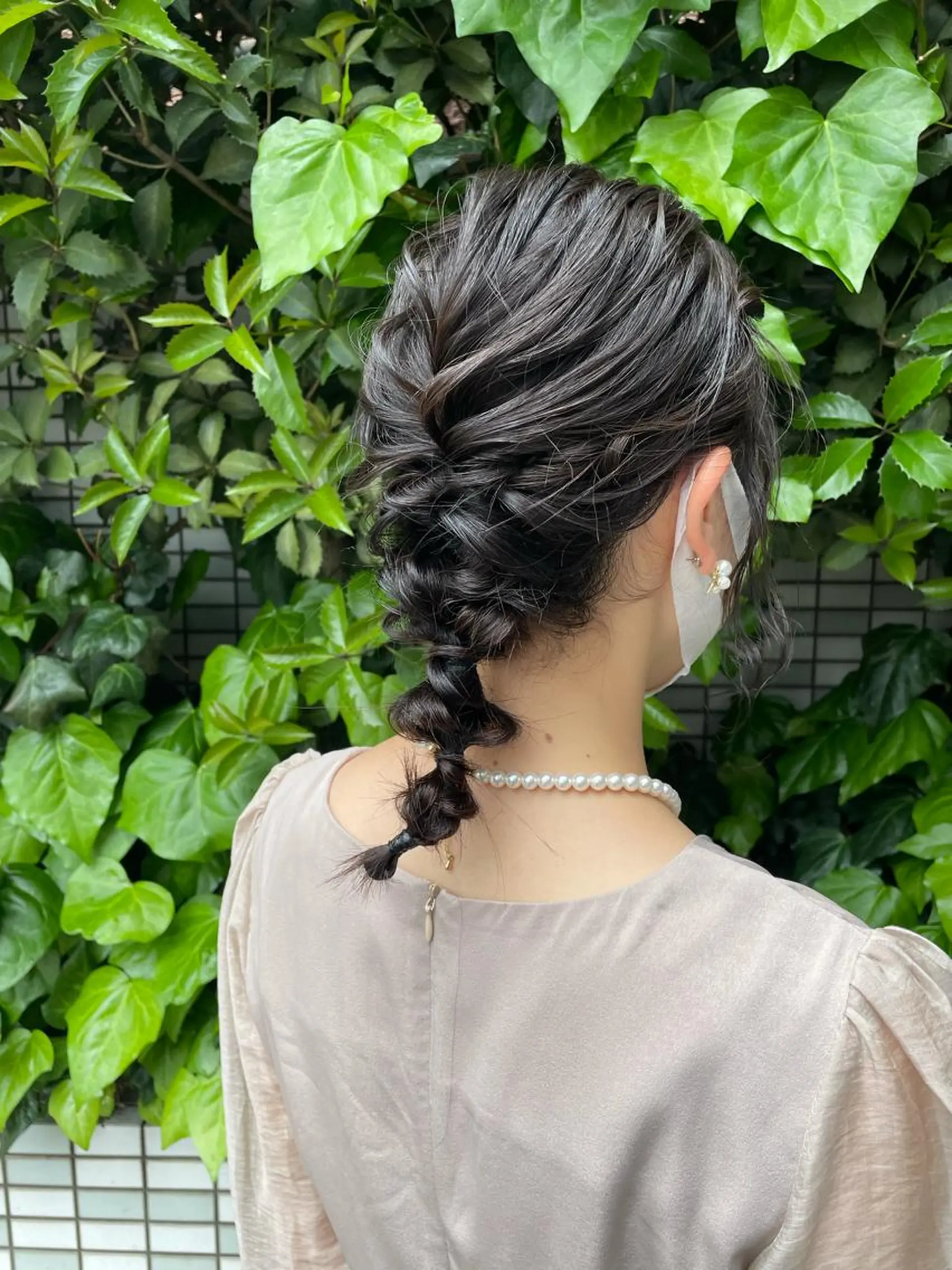 ミディアム ヘアアレンジ ヘアセット カワシマ セイカのヘアスタイル