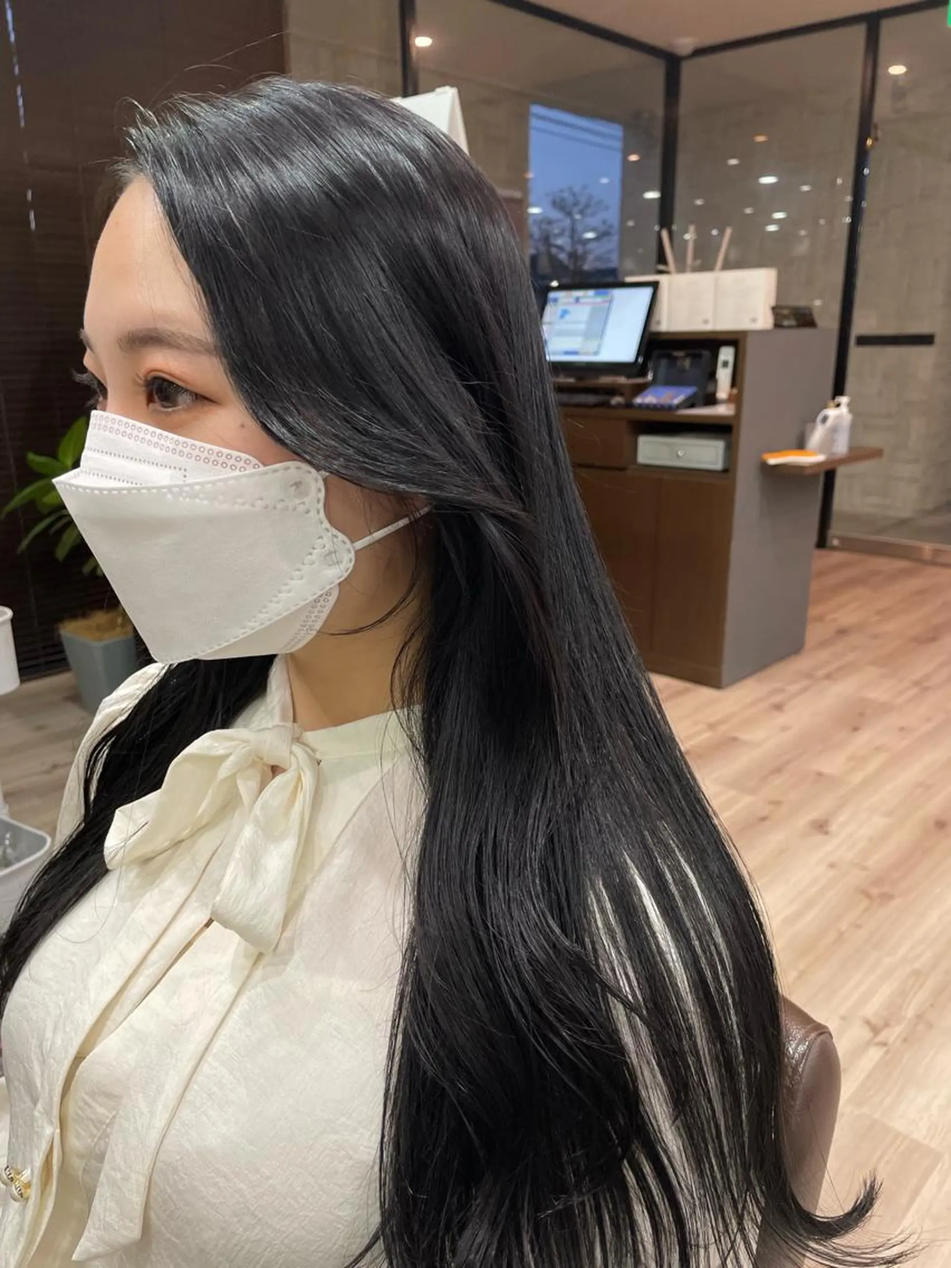 ロング カラー たなか りなのヘアスタイル