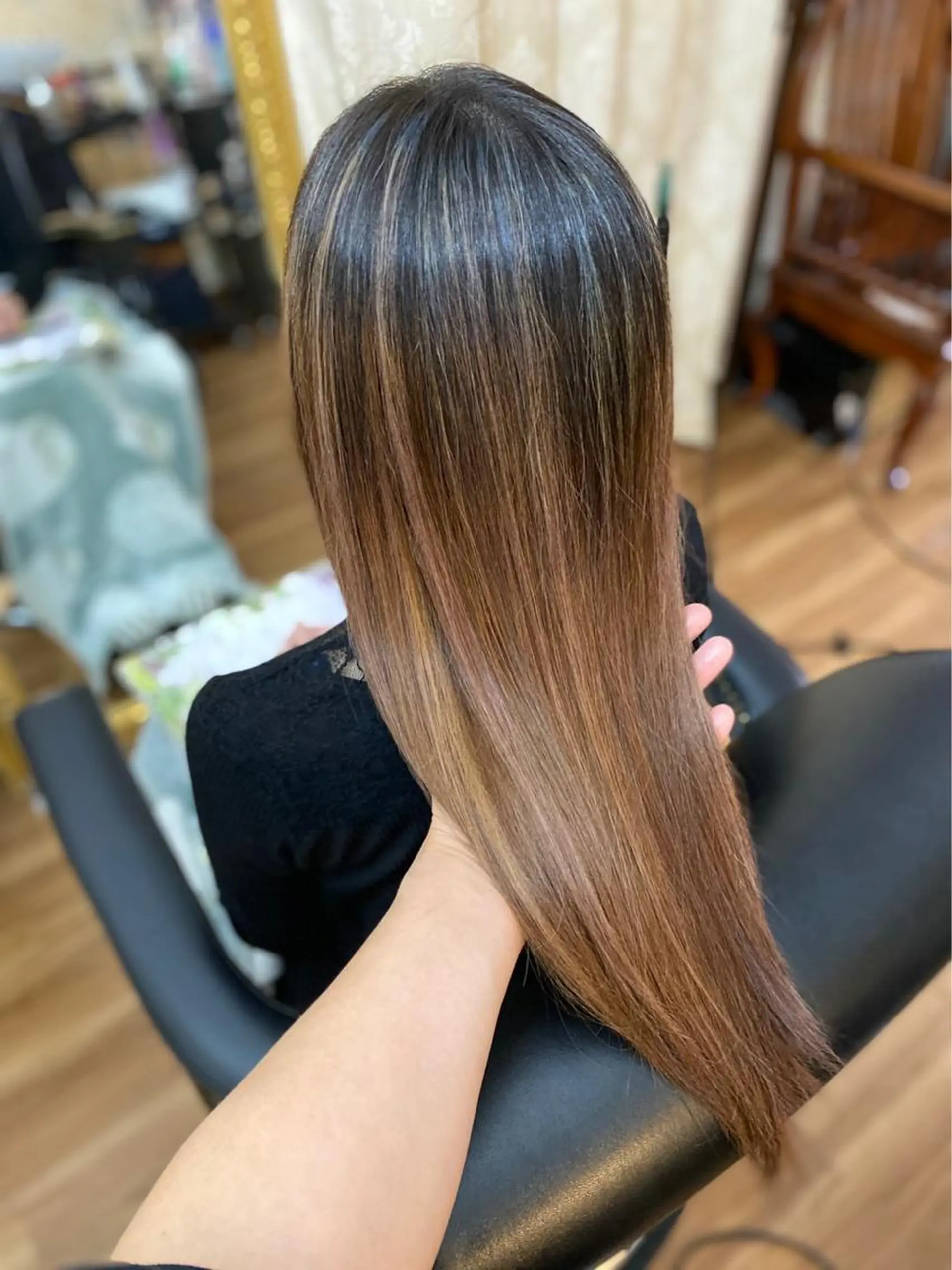 ロング カラー バレイヤージュ レイヤーカット 究極の艶髪！ 艶神！大矢祥央のヘアスタイル