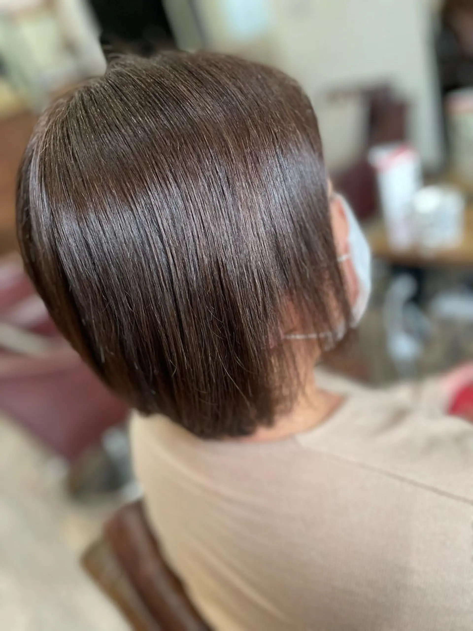 ショート カラー グレージュ 💎白髪染めも対応 🙆👌山本明菜のヘアスタイル