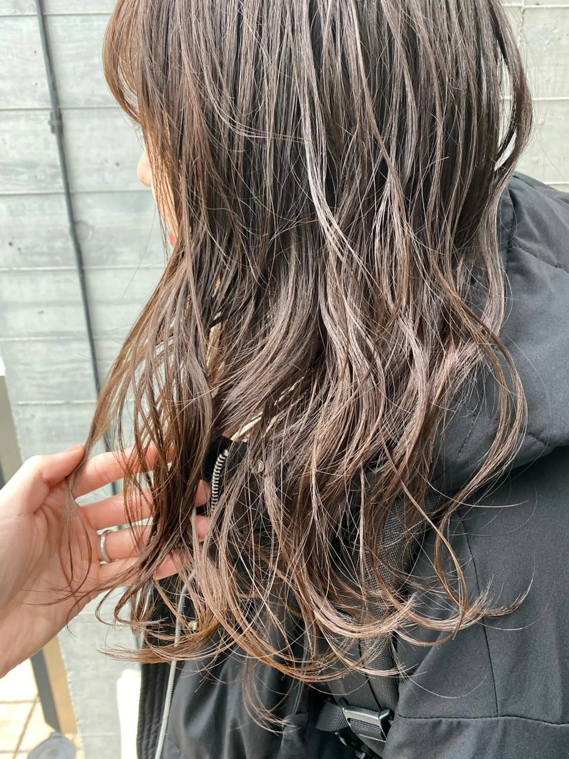 ミディアム カラー ヘアアレンジ カット ヘアカラー トリートメント ヘアセット ブリーチなし透け感/ マンツーマン/Ryoのヘアスタイル