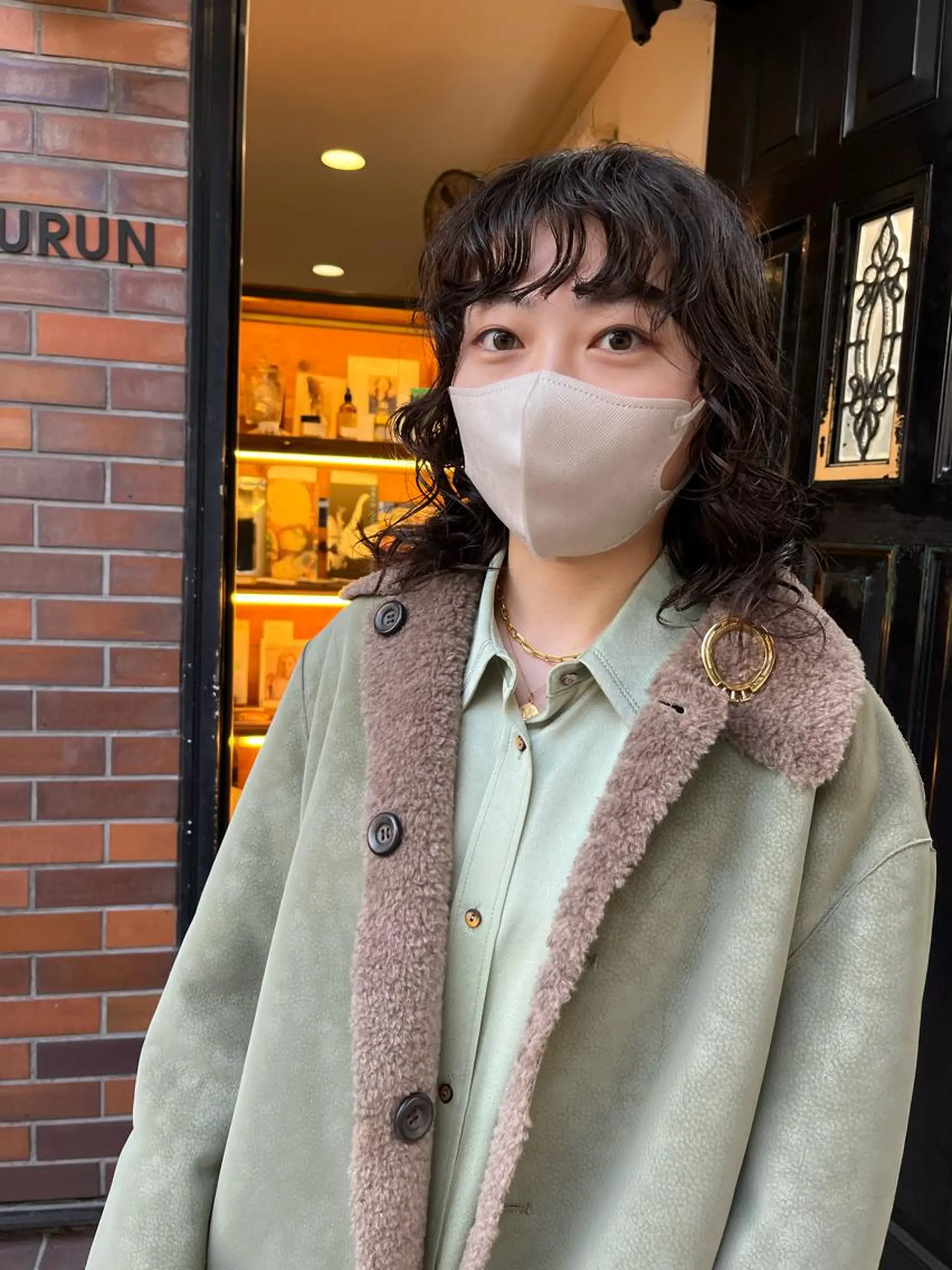 ミディアム パーマ カット パーマ eri kinjoのヘアスタイル