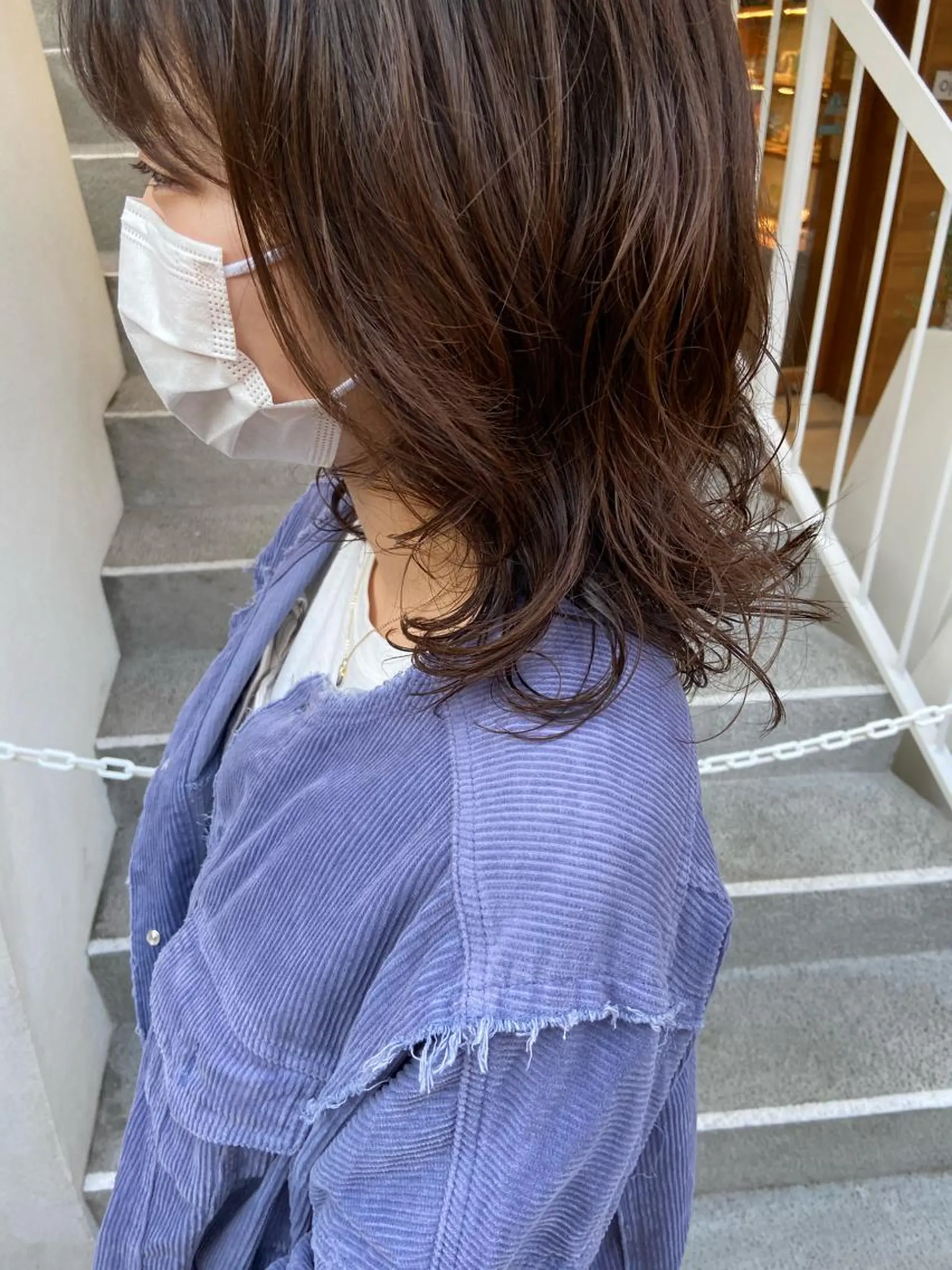 ミディアム カラー ヘアアレンジ satsuki 暖色・ブラウンカラーのヘアスタイル