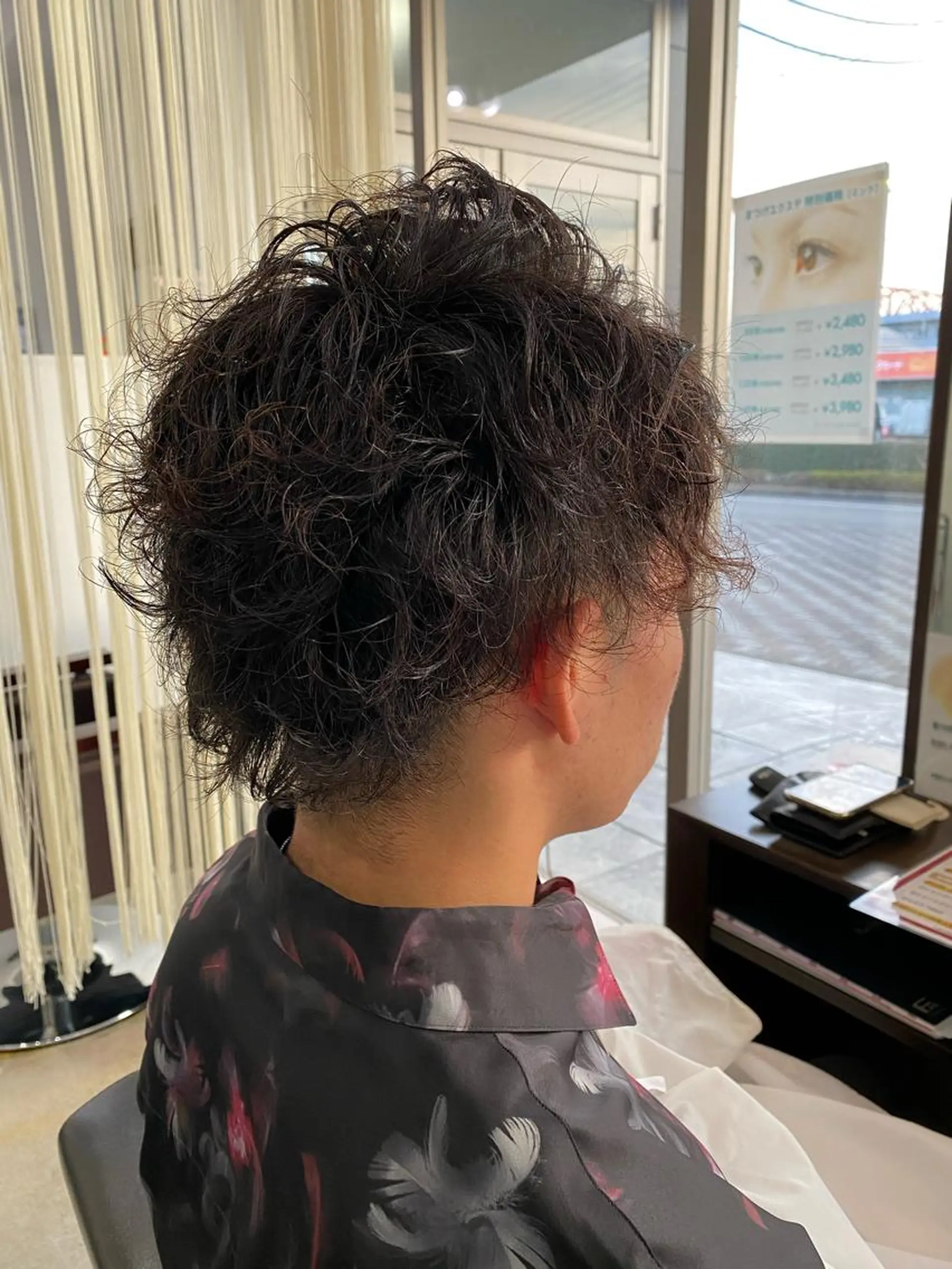 ショート カラー パーマ メンズ 阿久津 泰幸のヘアスタイル