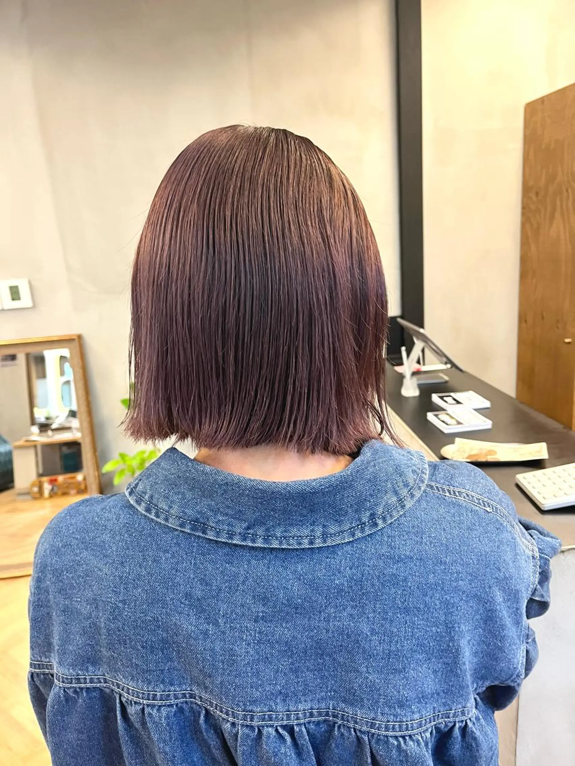 ミディアム カラー ena/ブリーチなし 透明感・レイヤー🎀のヘアスタイル