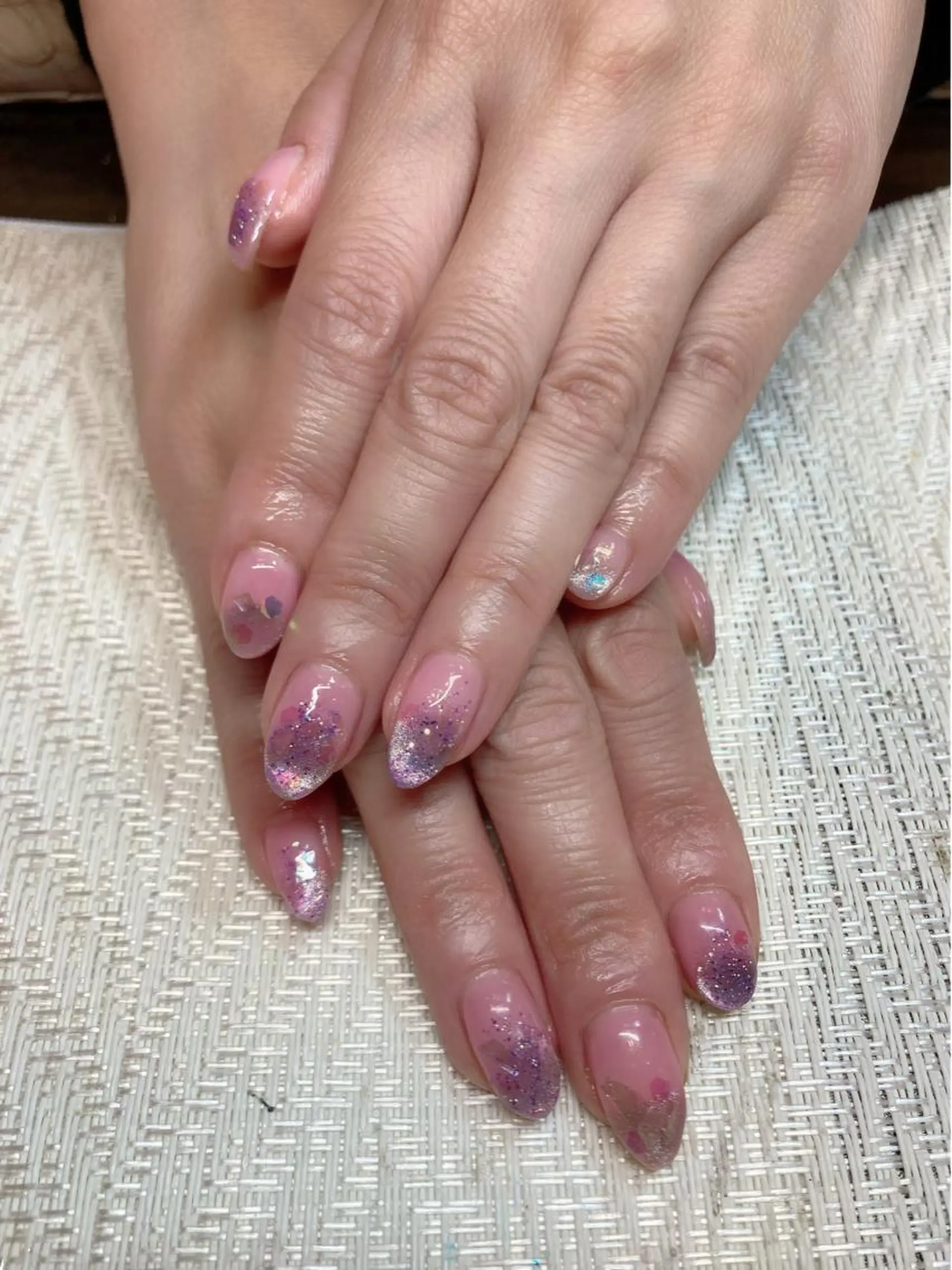 ネイル ラメ(グリッター) マグネットネイル Lea Nailのネイルデザイン